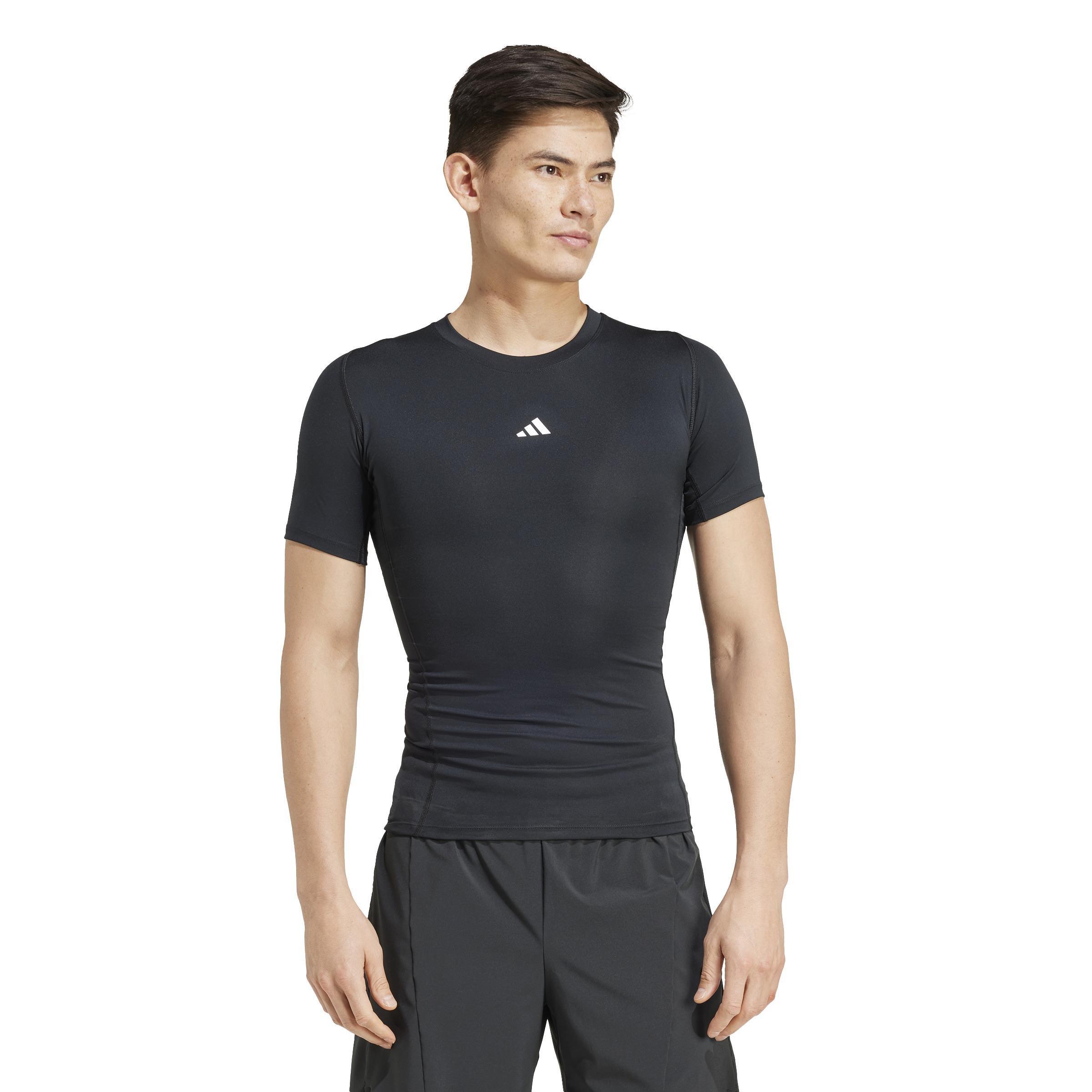 TECHFIT Compression Training T-Shirt, Black, , large image number 12