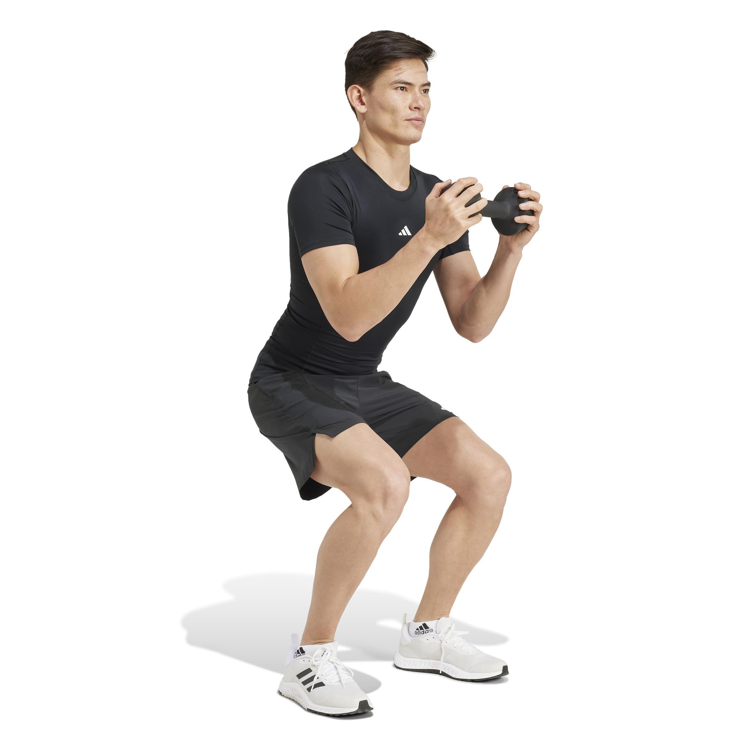 TECHFIT Compression Training T-Shirt, Black, , large image number 14