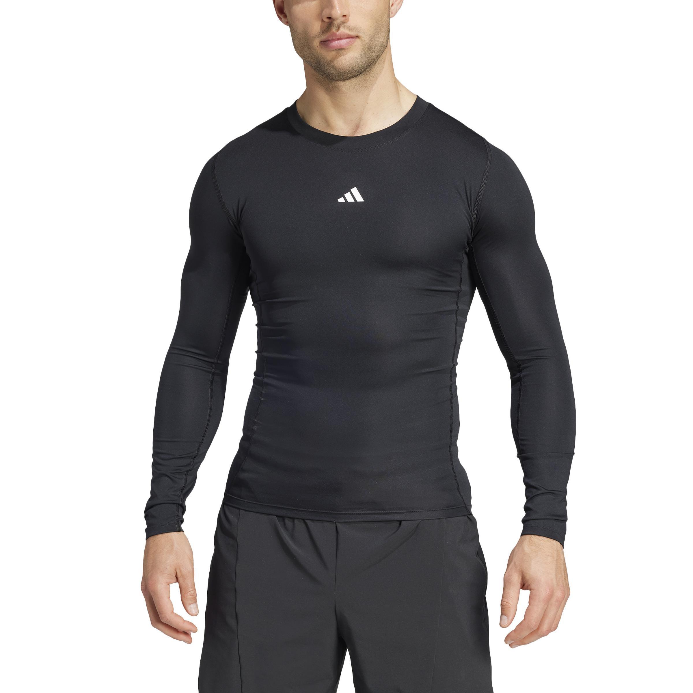 Techfit Compression Training Long Sleeve Long-Sleeve Top, Black, , large image number 2