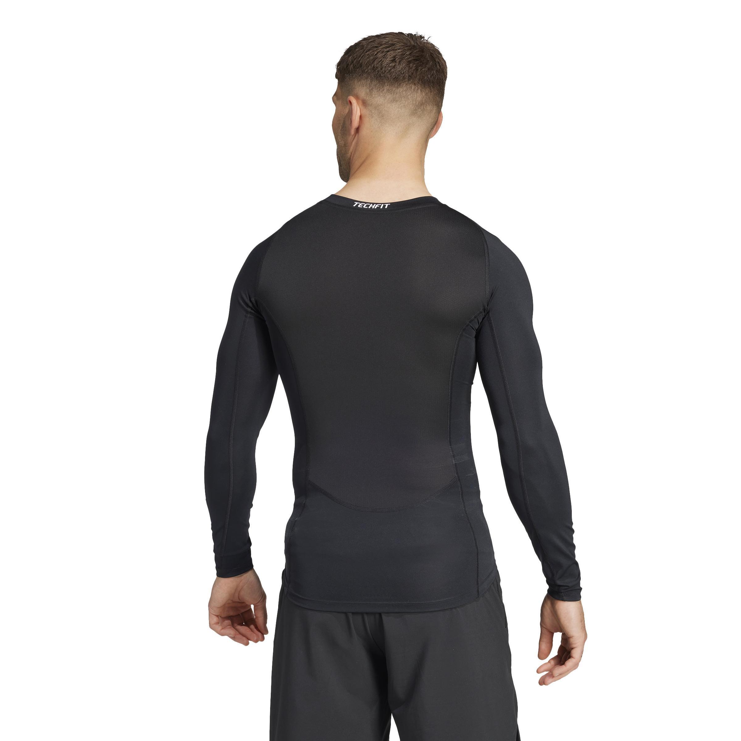 Techfit Compression Training Long Sleeve Long-Sleeve Top, Black, A701_ONE, large image number 3