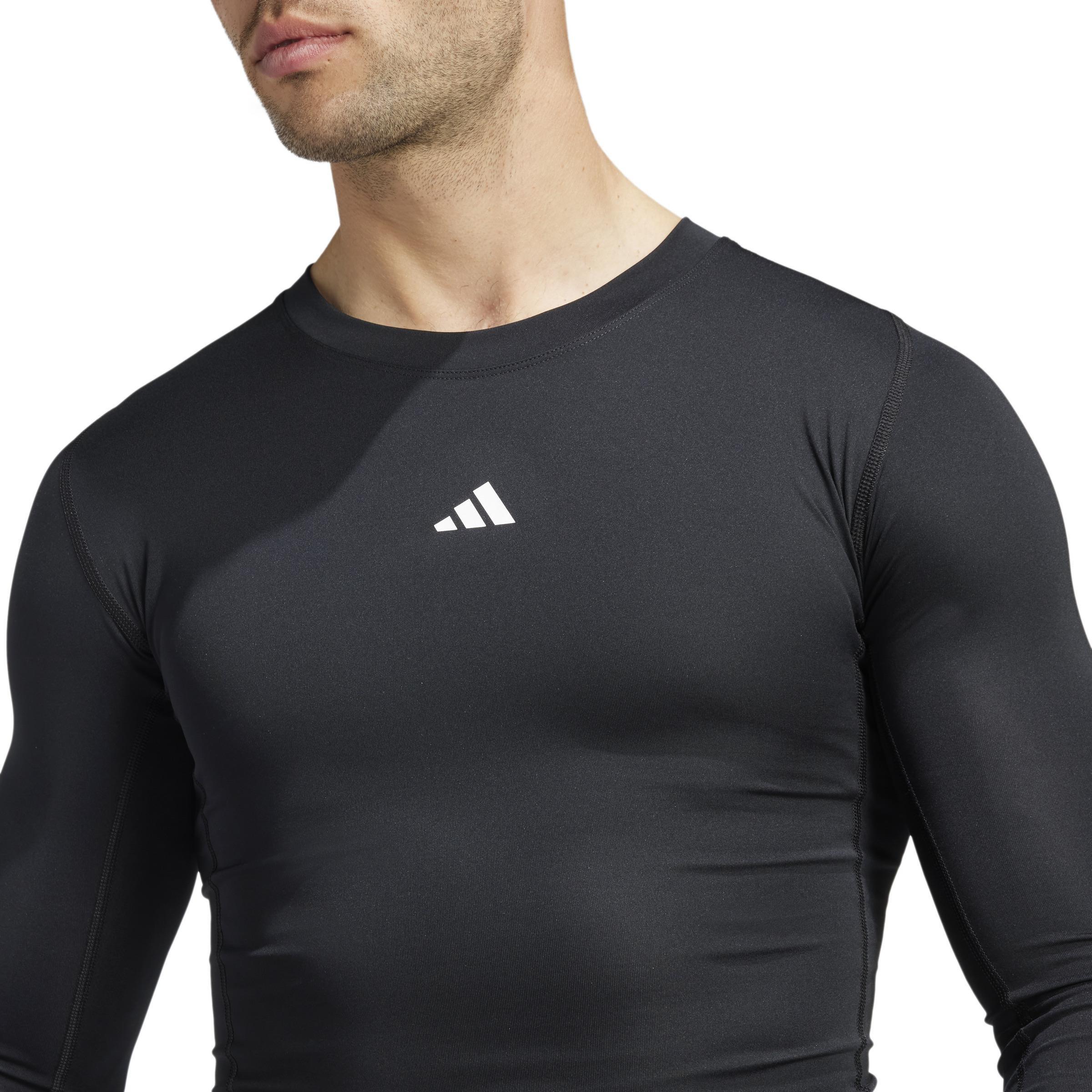 Techfit Compression Training Long Sleeve Long-Sleeve Top, Black, A701_ONE, large image number 5