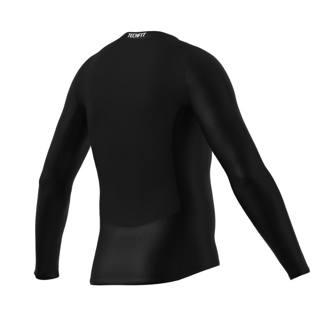 Techfit Compression Training Long Sleeve Long-Sleeve Top, Black, A701_ONE, large image number 6