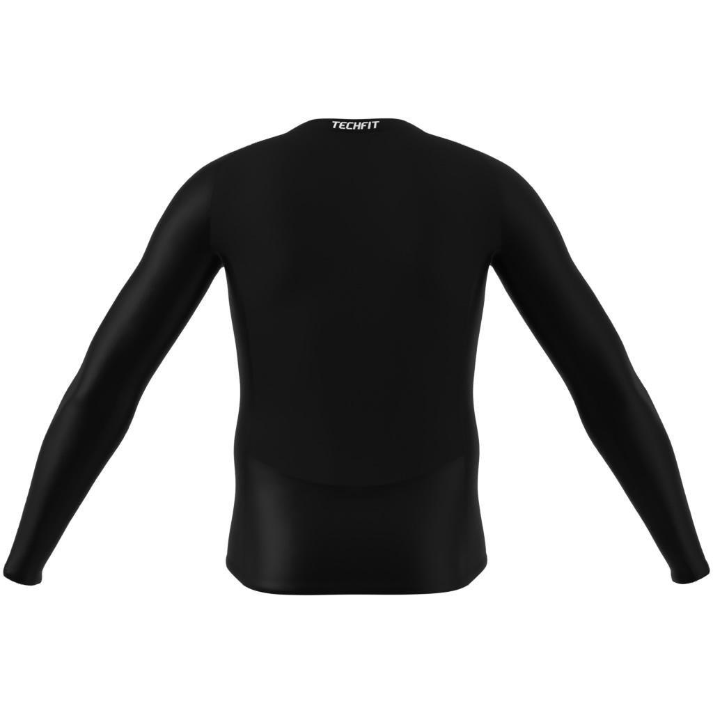 Techfit Compression Training Long Sleeve Long-Sleeve Top, Black, A701_ONE, large image number 7