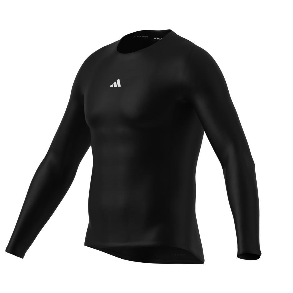 Techfit Compression Training Long Sleeve Long-Sleeve Top, Black, A701_ONE, large image number 9