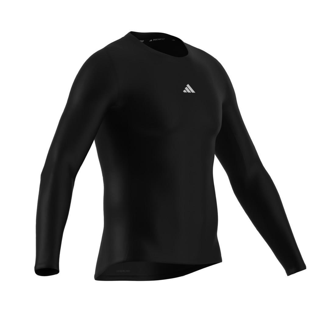 Techfit Compression Training Long Sleeve Long-Sleeve Top, Black, A701_ONE, large image number 10