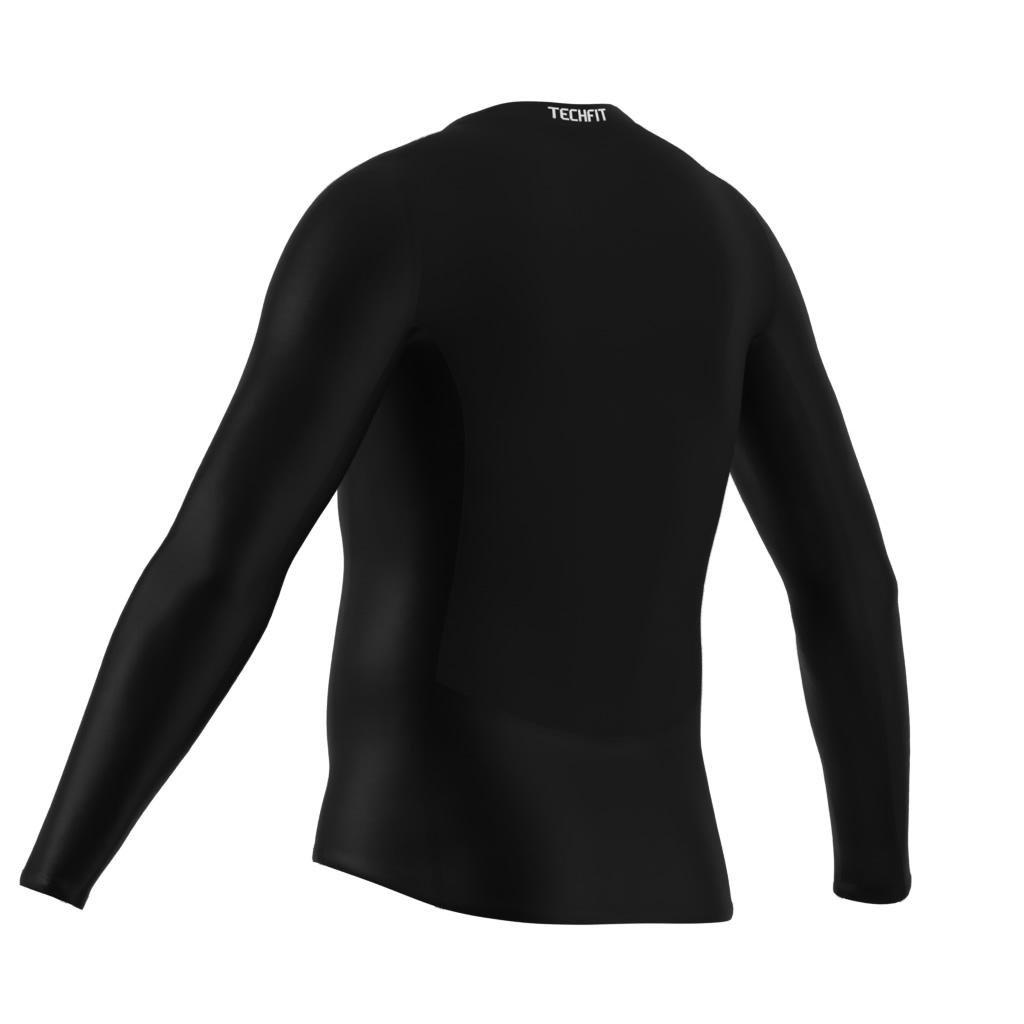 Techfit Compression Training Long Sleeve Long-Sleeve Top, Black, A701_ONE, large image number 11