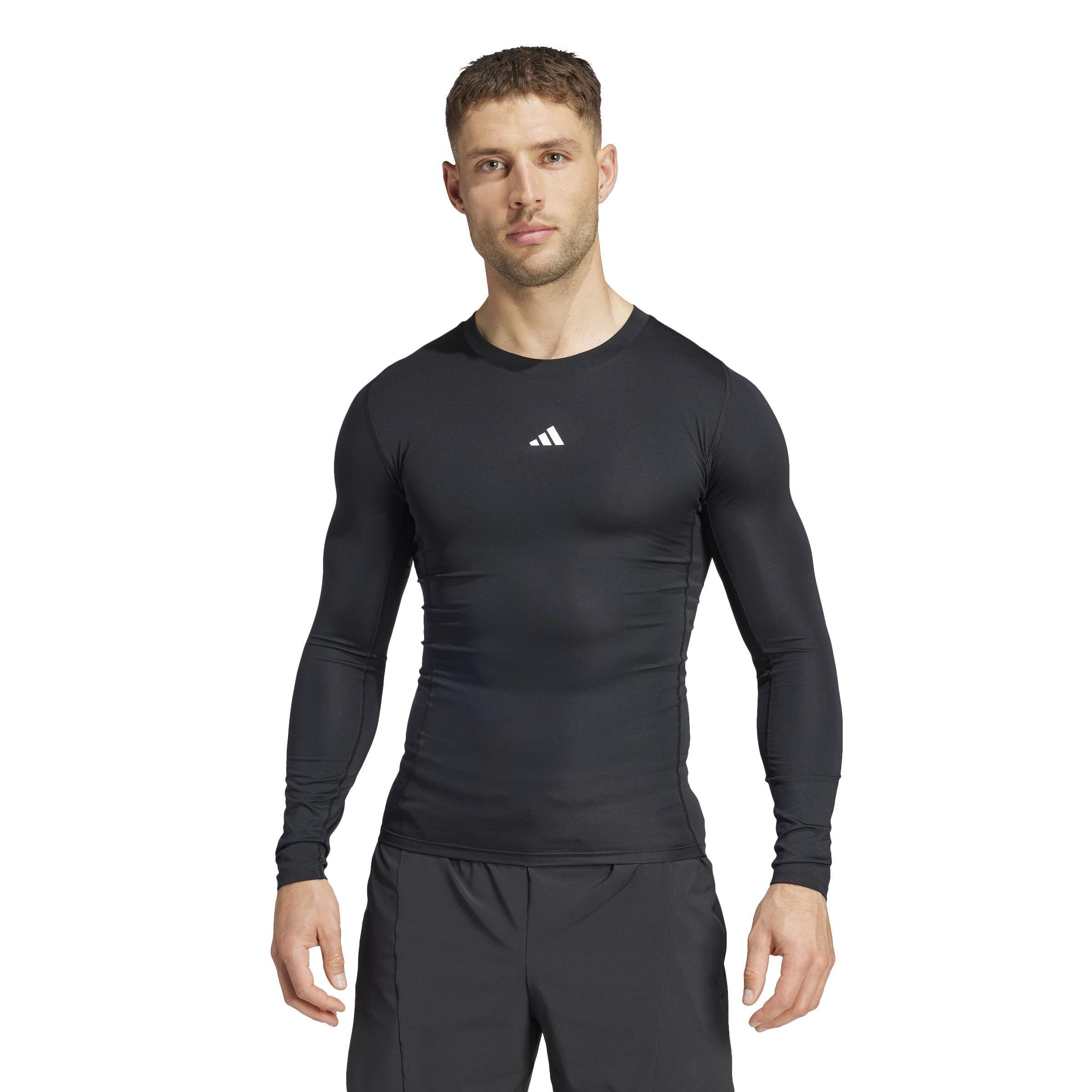 Techfit Compression Training Long Sleeve Long-Sleeve Top, Black, A701_ONE, large image number 13