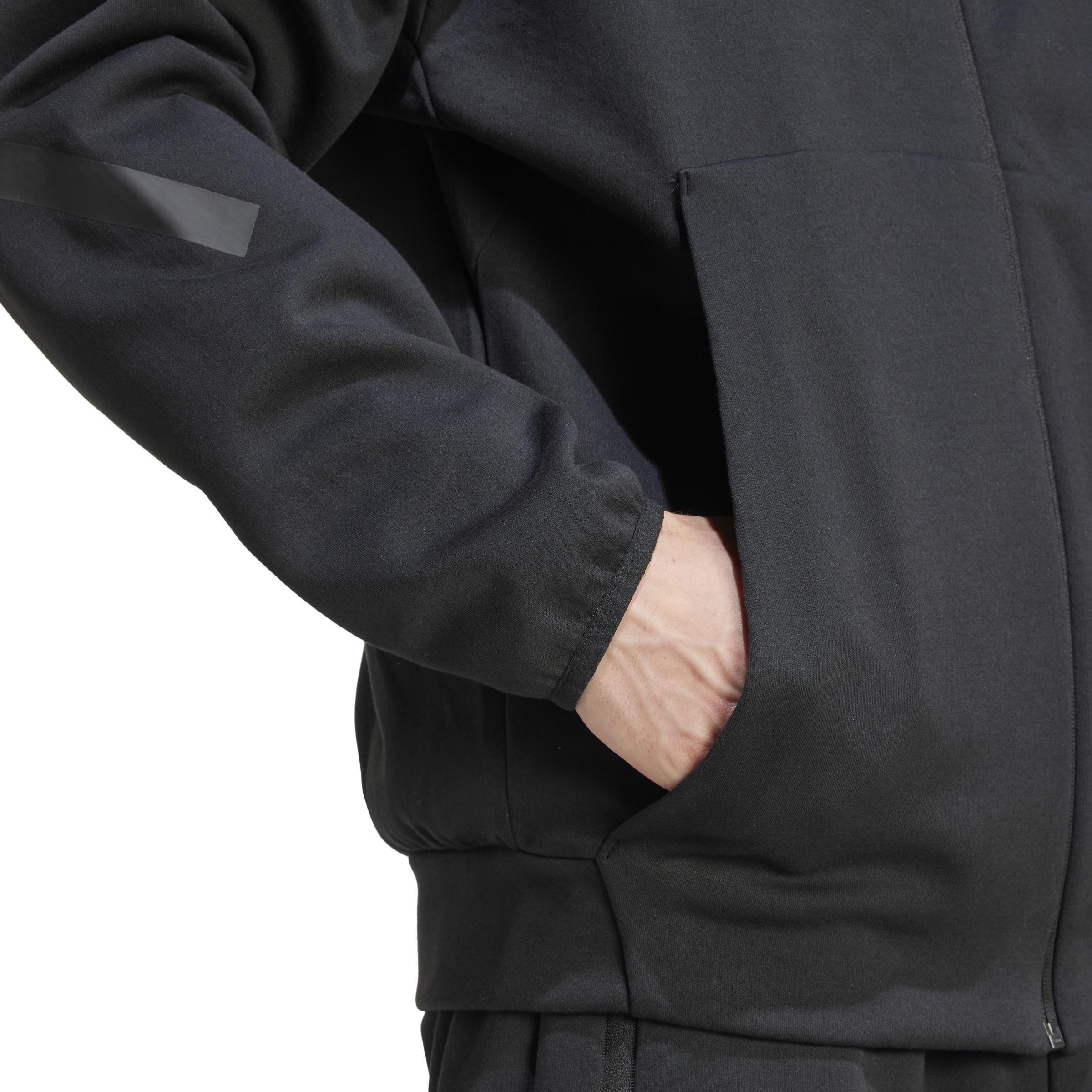 Adidas Z.N.E. Full Zip, Black, A701_ONE, large image number 5