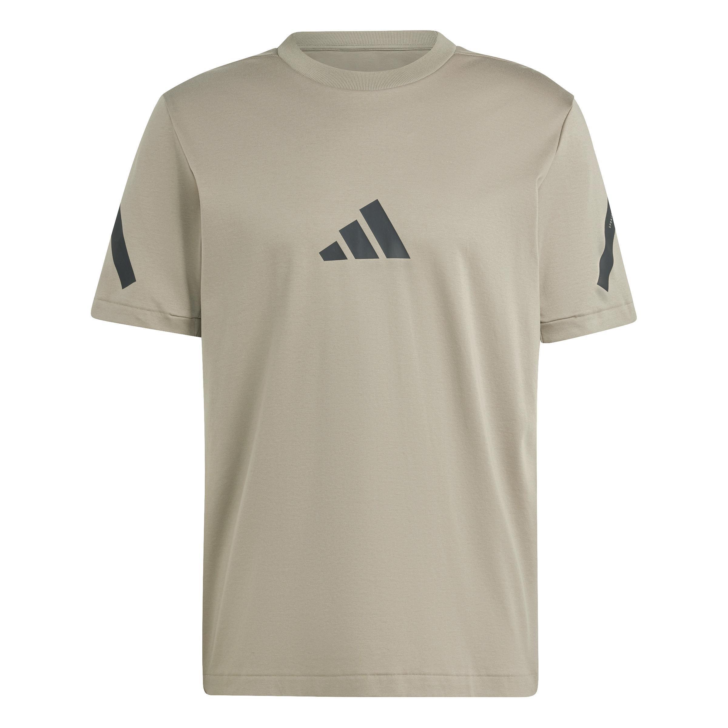 adidas Z.N.E. T-Shirt, Brown, A701_ONE, large image number 1