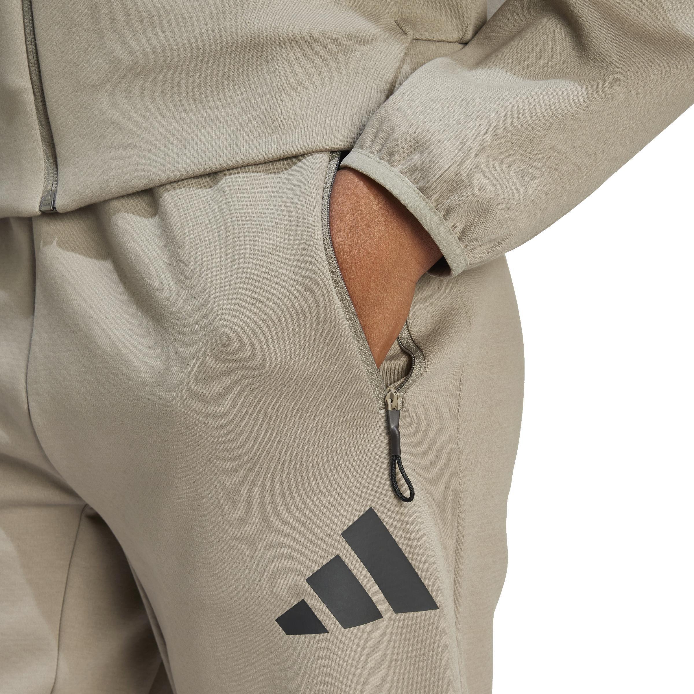 adidas Z.N.E. Tracksuit Bottoms, Brown, A701_ONE, large image number 3