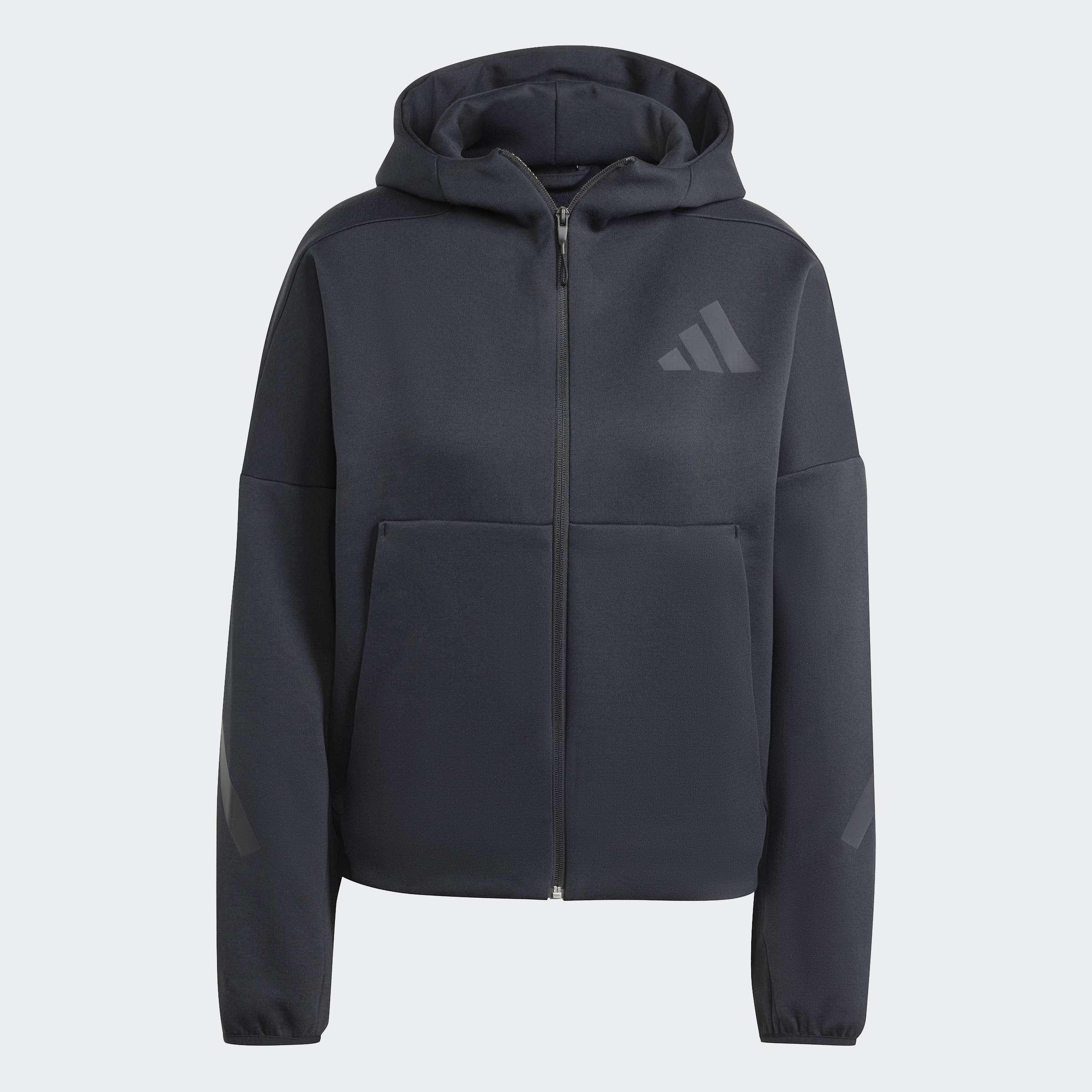adidas Z.N.E. Full-Zip Hoodie, Black, A701_ONE, medium