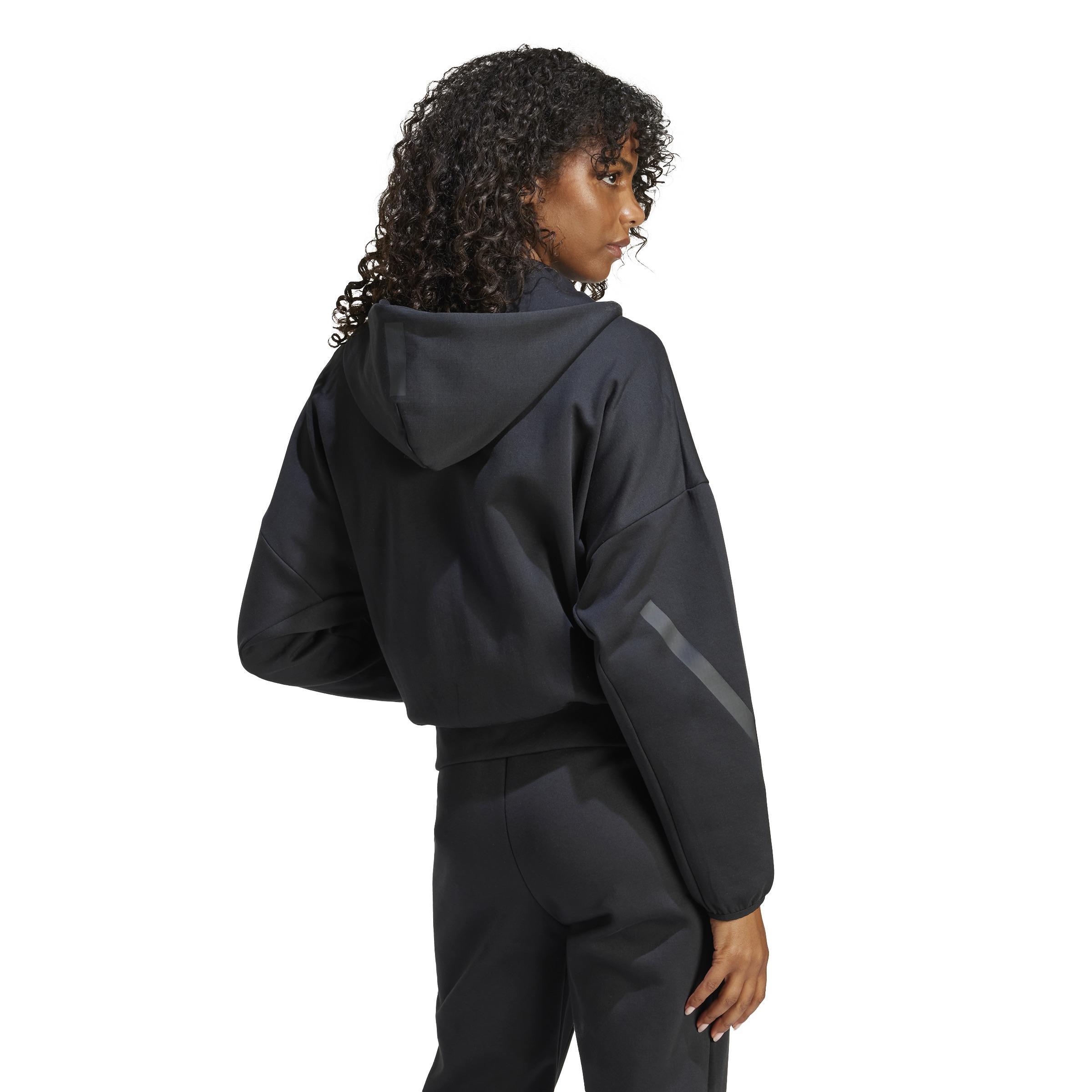 adidas Z.N.E. Full-Zip Hoodie, Black, A701_ONE, large image number 5