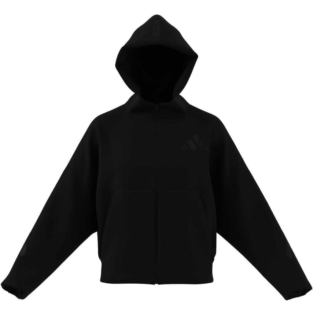 adidas Z.N.E. Full-Zip Hoodie, Black, A701_ONE, large image number 10