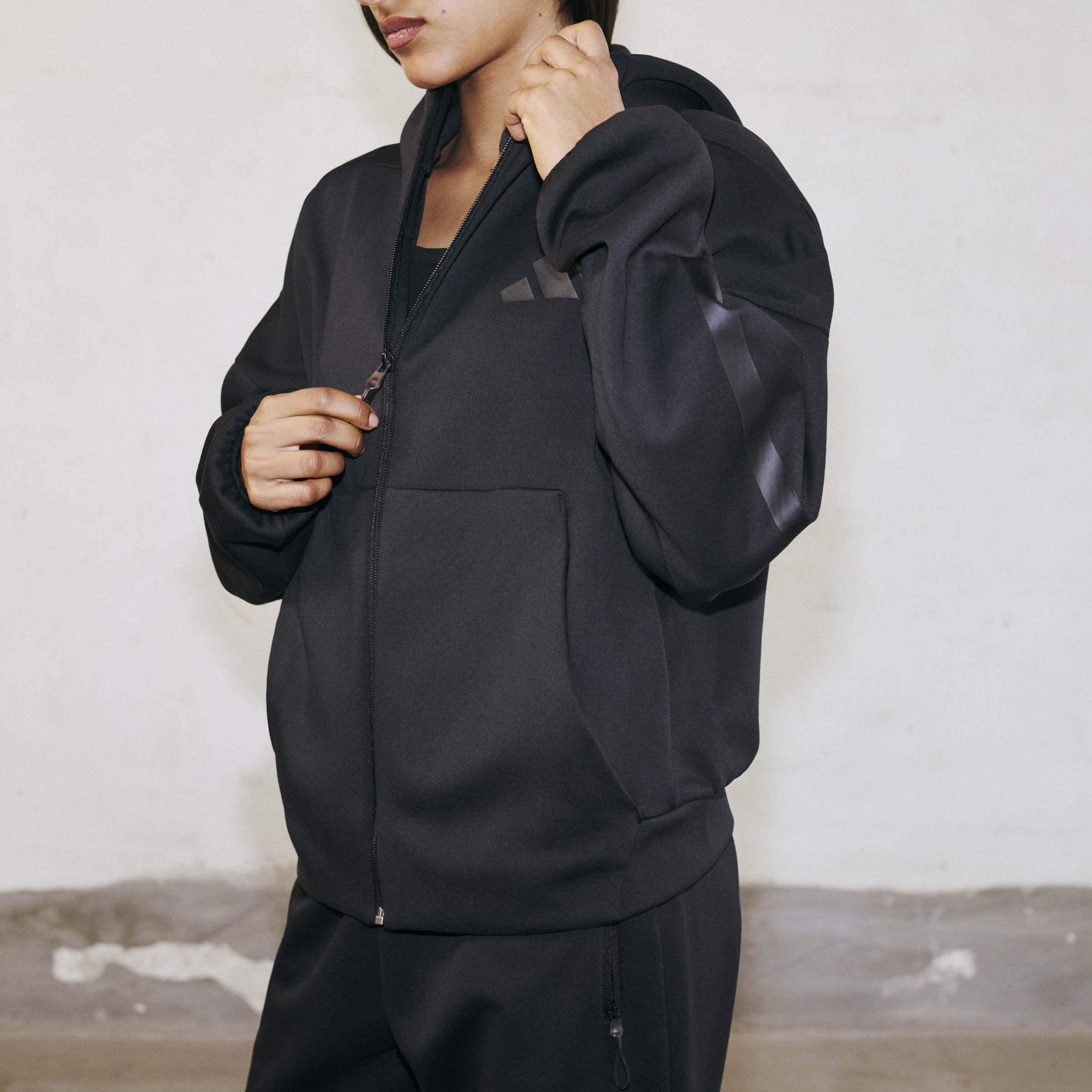 adidas Z.N.E. Full-Zip Hoodie, Black, , large image number 10