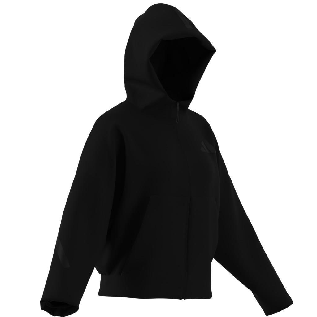 adidas Z.N.E. Full-Zip Hoodie, Black, A701_ONE, large image number 13