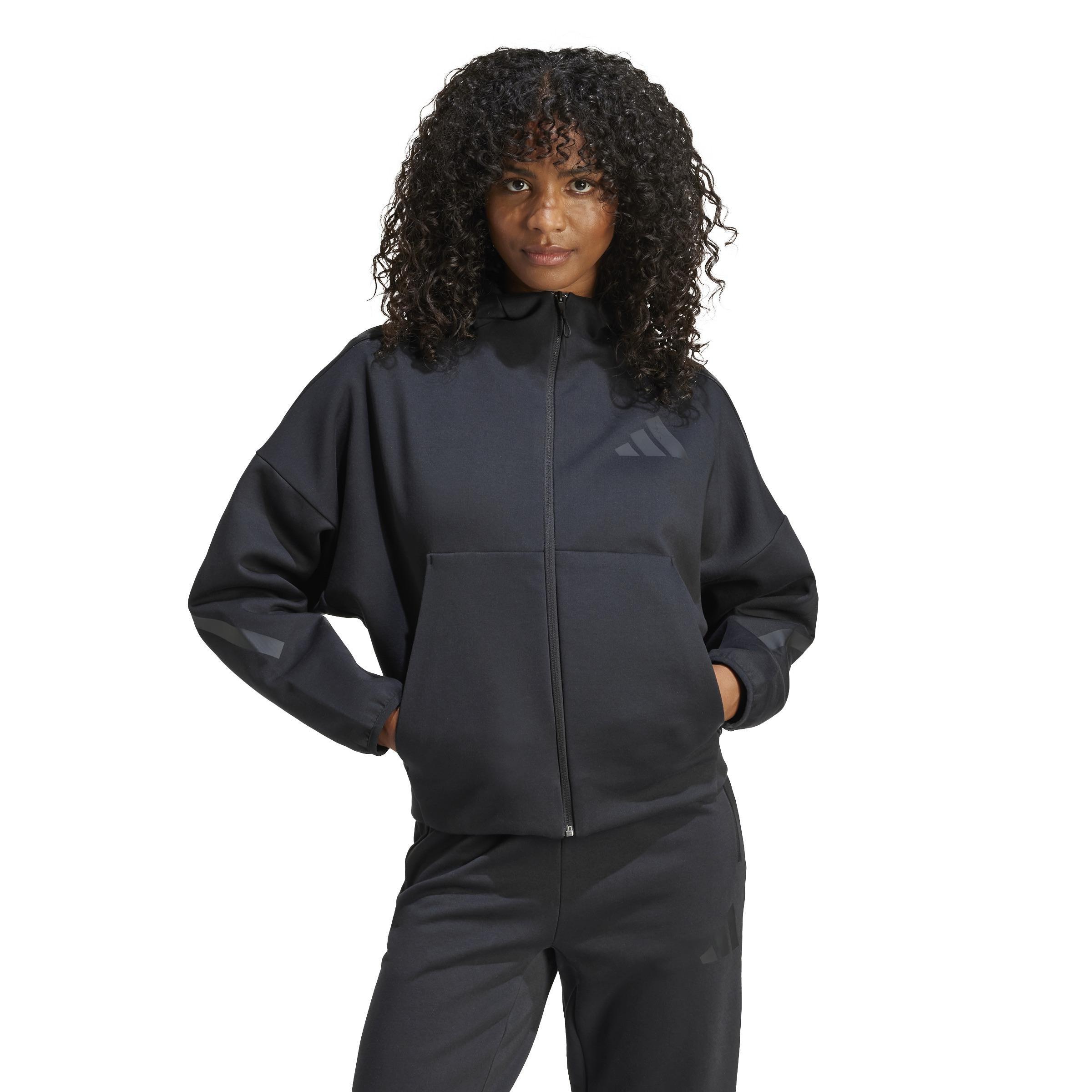 adidas Z.N.E. Full-Zip Hoodie, Black, A701_ONE, large image number 14