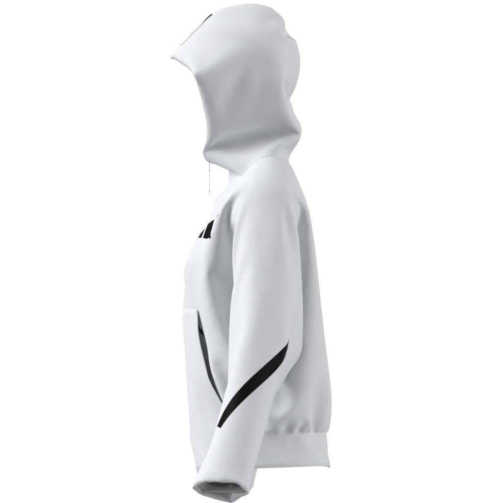 adidas Z.N.E. Full-Zip Hoodie, White, A701_ONE, large image number 6