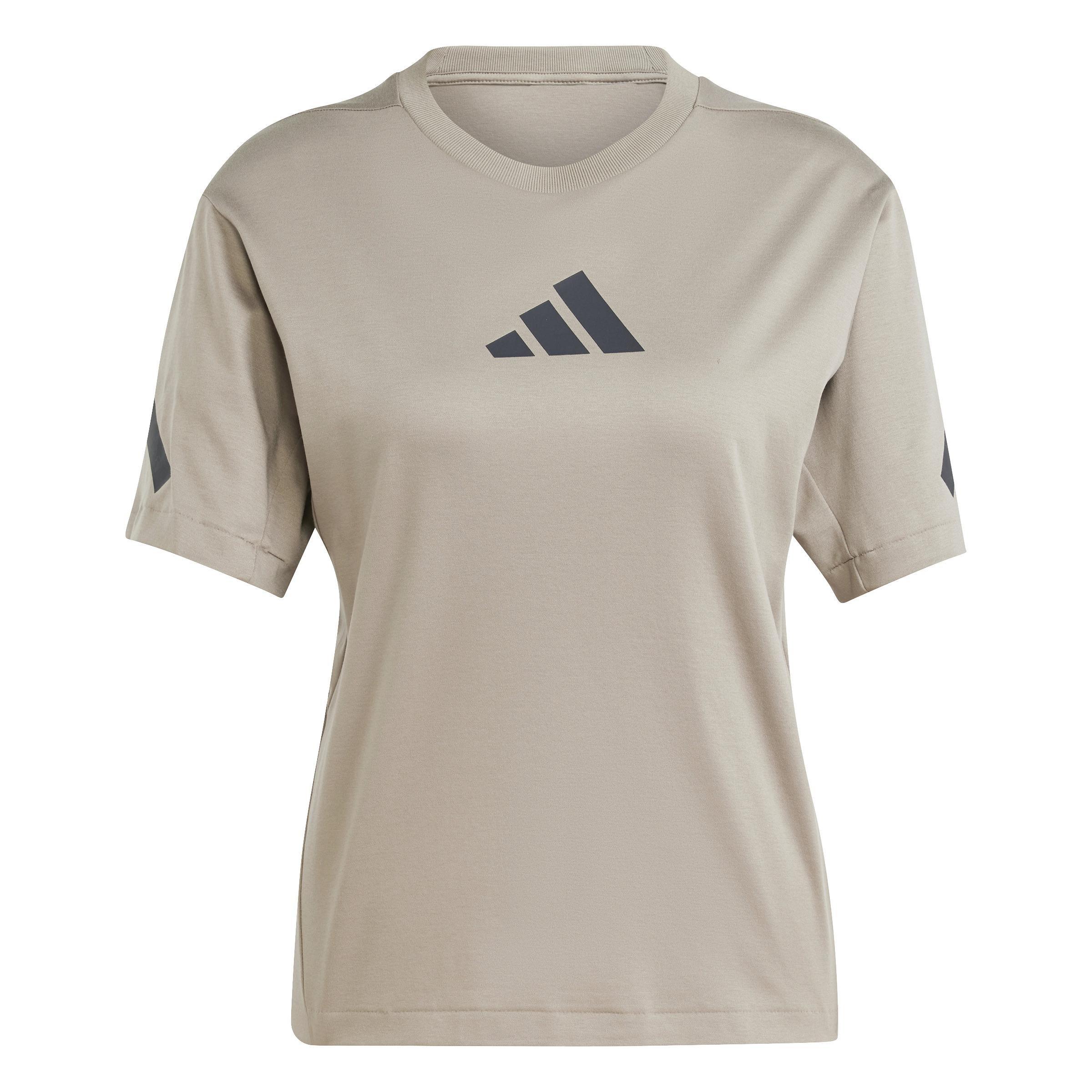 adidas Z.N.E. T-Shirt, Brown, A701_ONE, large image number 0