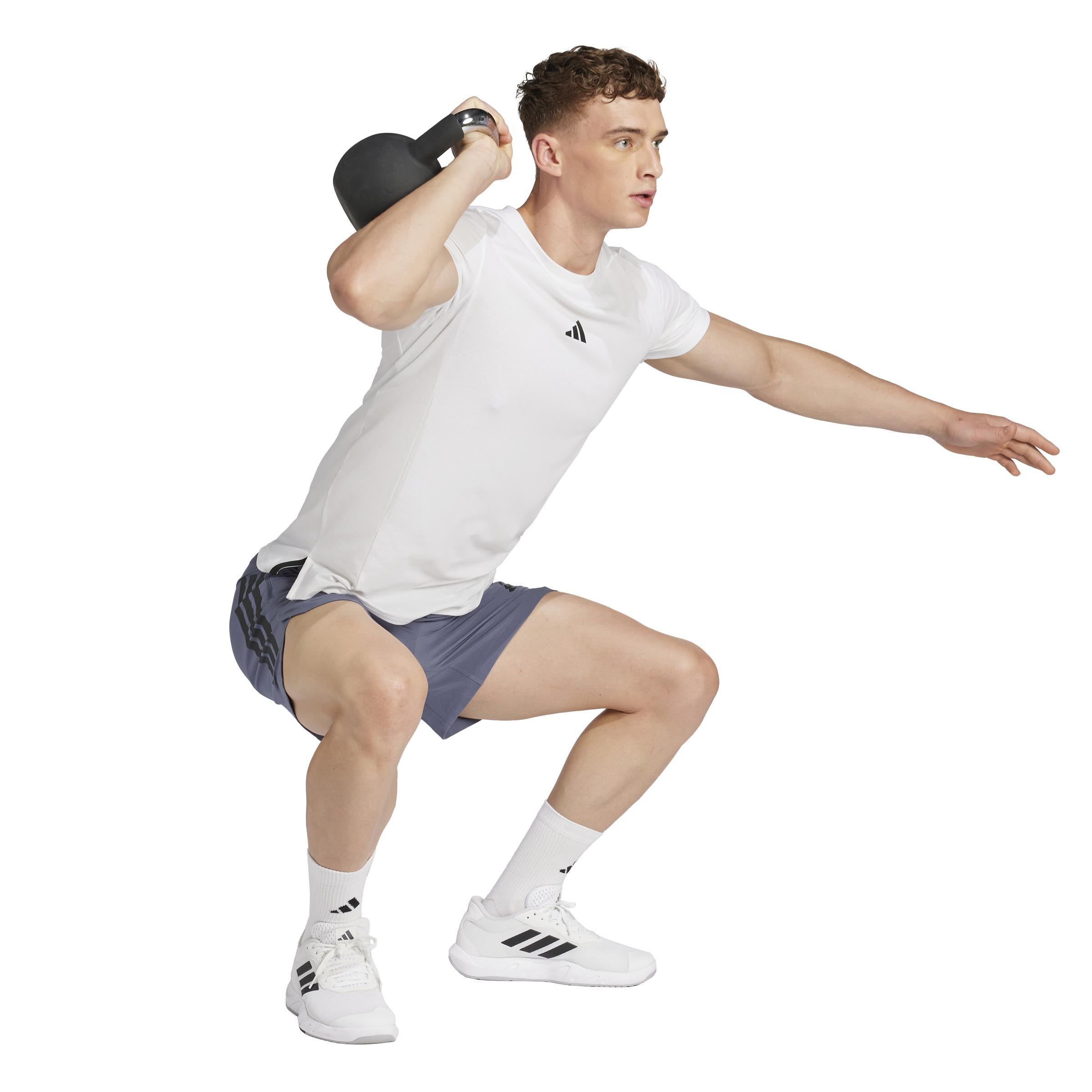 Power 3-Stripes Shorts, Grey, , large image number 4