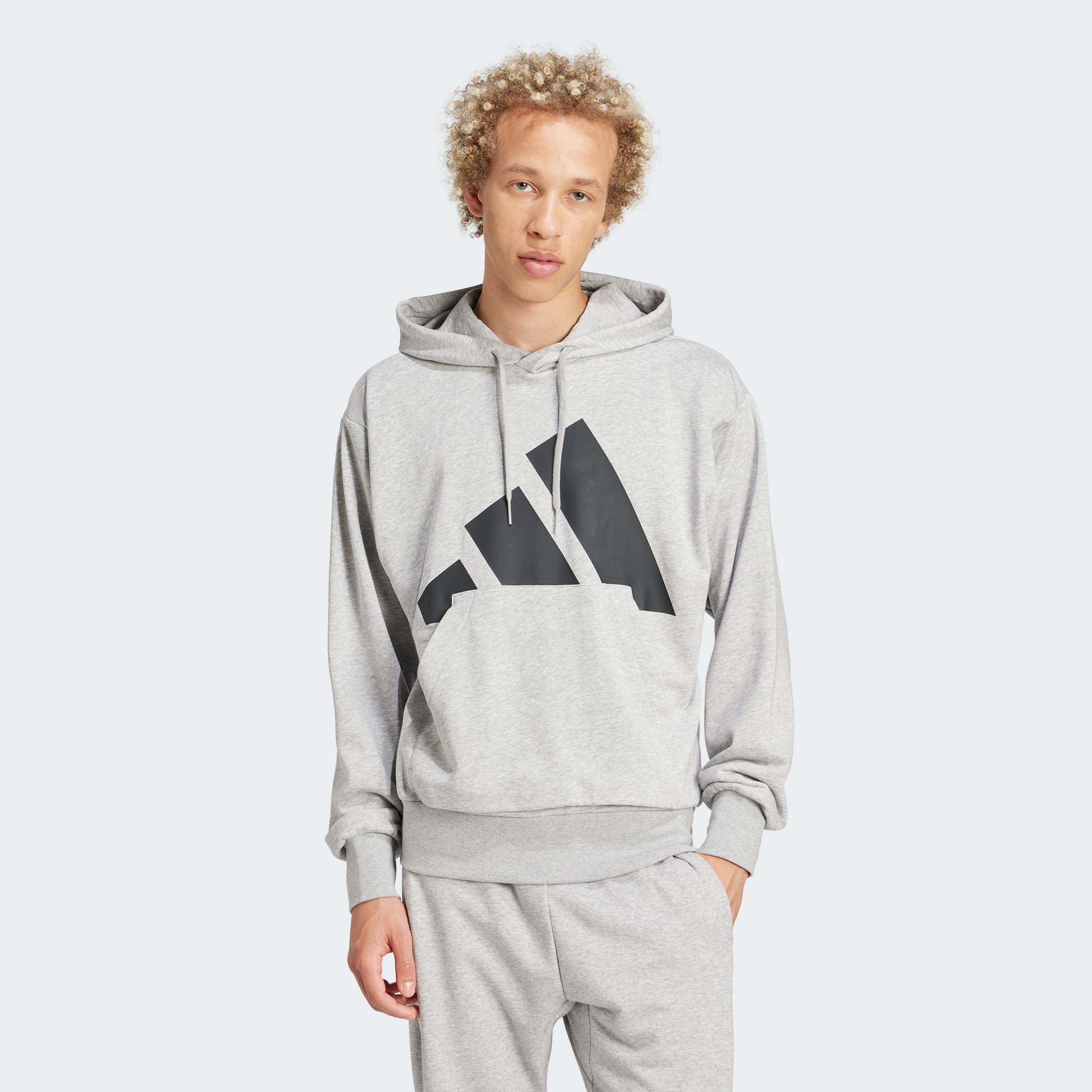 Essentials Big Logo French Terry Hoodie, Grey, A701_ONE, large image number 1