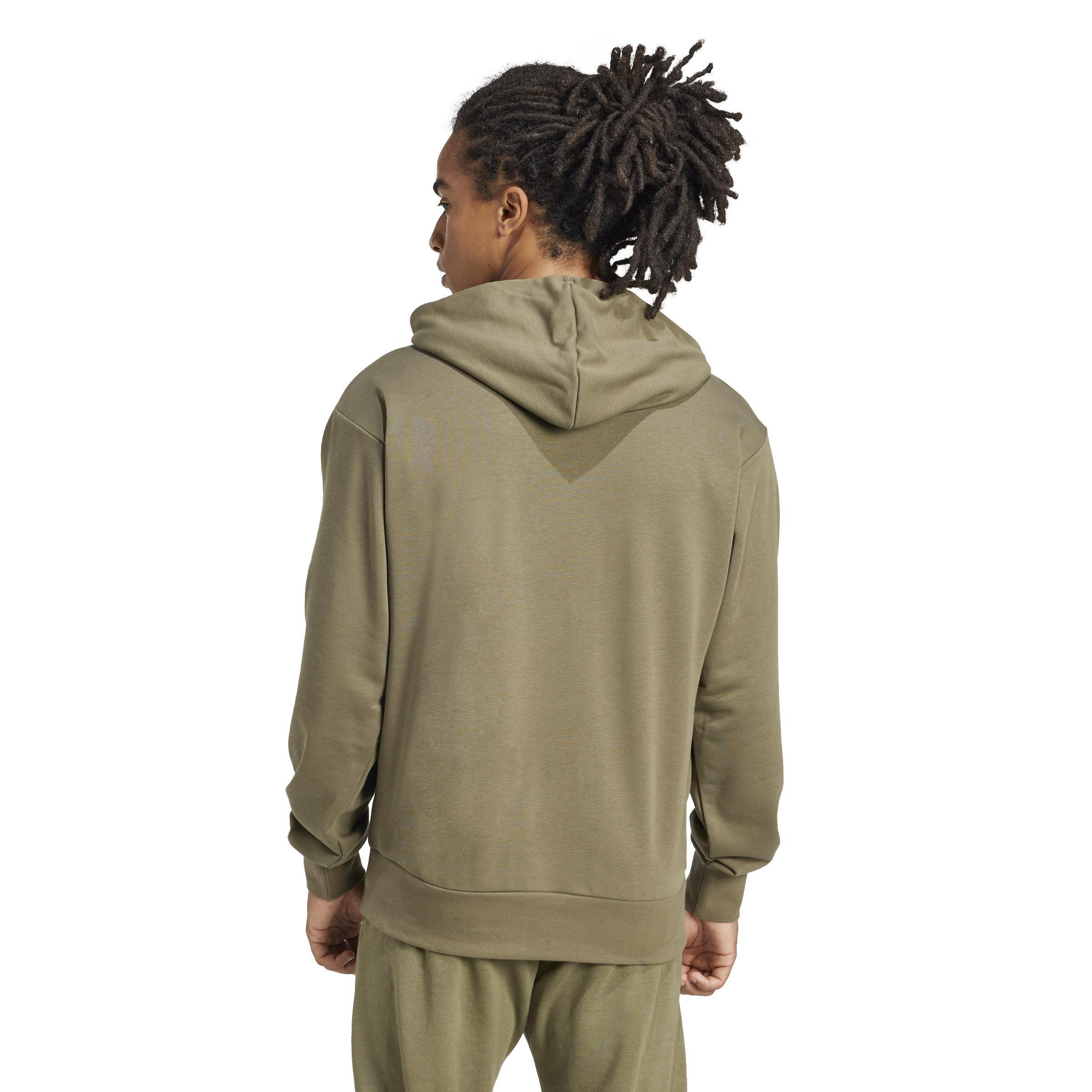 Essentials Big Logo French Terry Hoodie, Green, , large image number 1