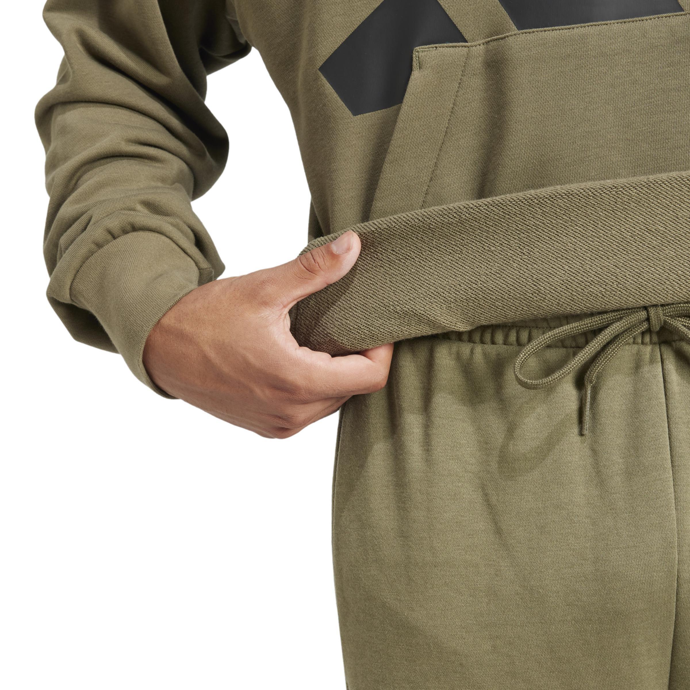 Essentials Big Logo French Terry Hoodie, Green, , large image number 3