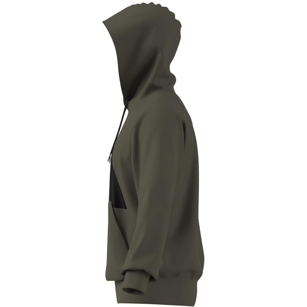 Essentials Big Logo French Terry Hoodie, Green, , large image number 5