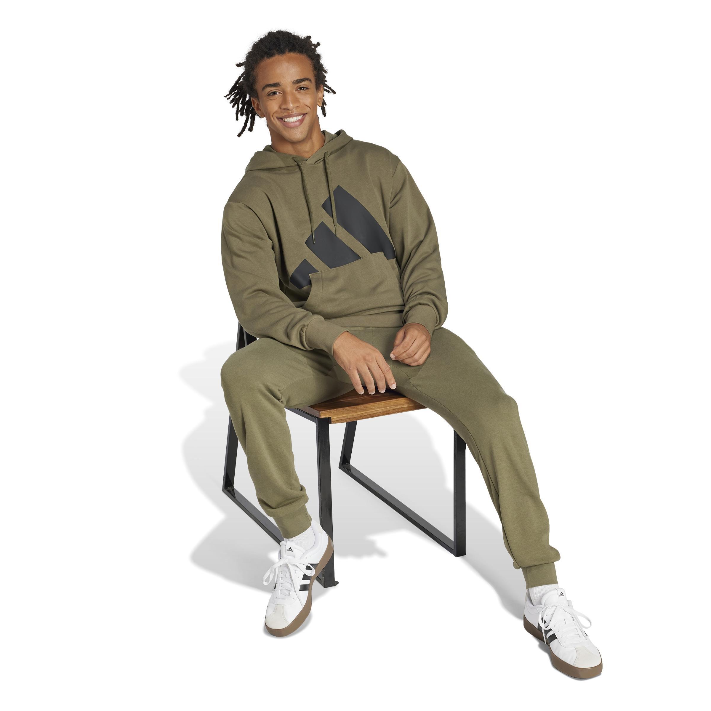 Essentials Big Logo French Terry Hoodie, Green, , large image number 9