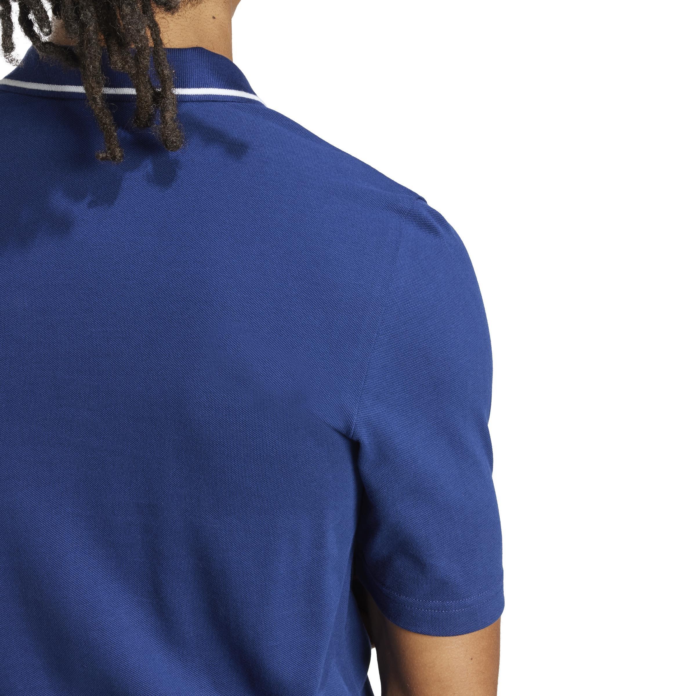 Essentials Small Logo Piqué Polo Shirt, Blue, , large image number 2