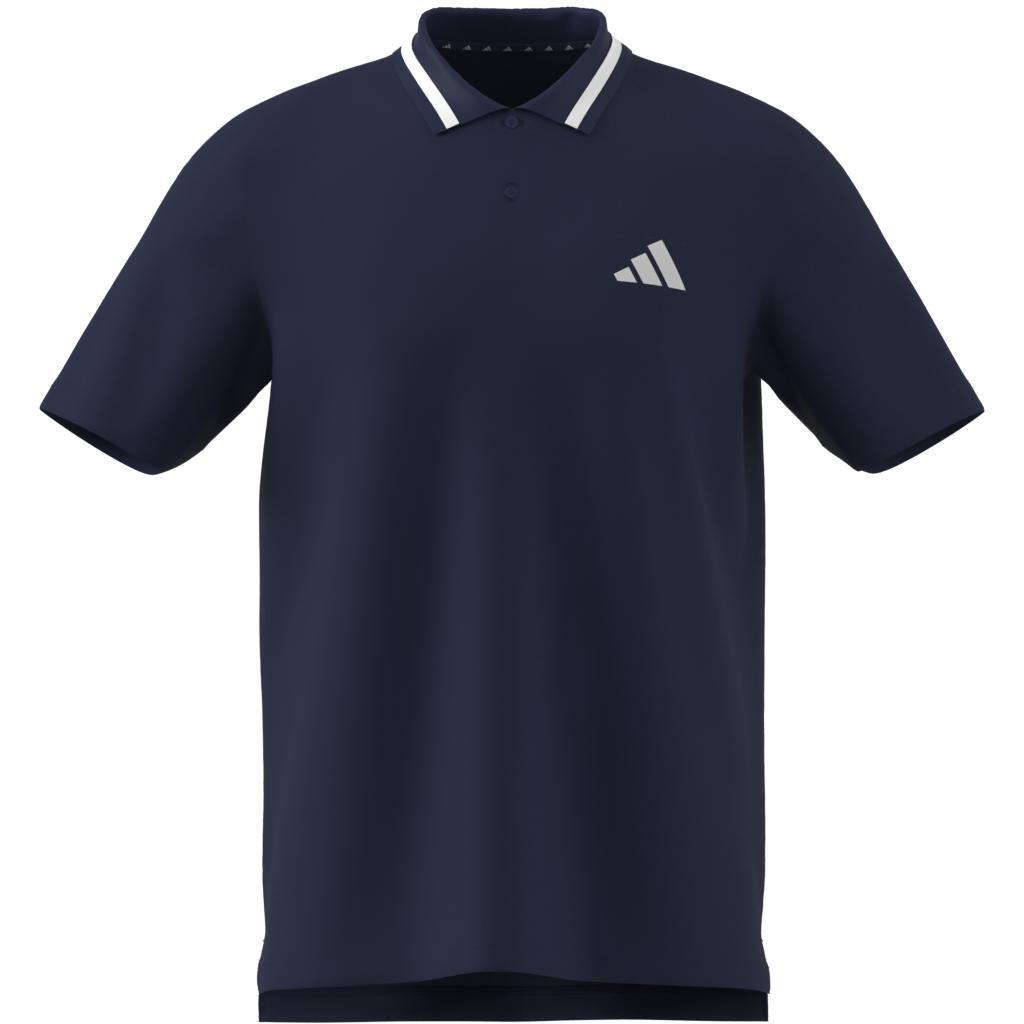 Essentials Small Logo Piqué Polo Shirt, Blue, , large image number 4