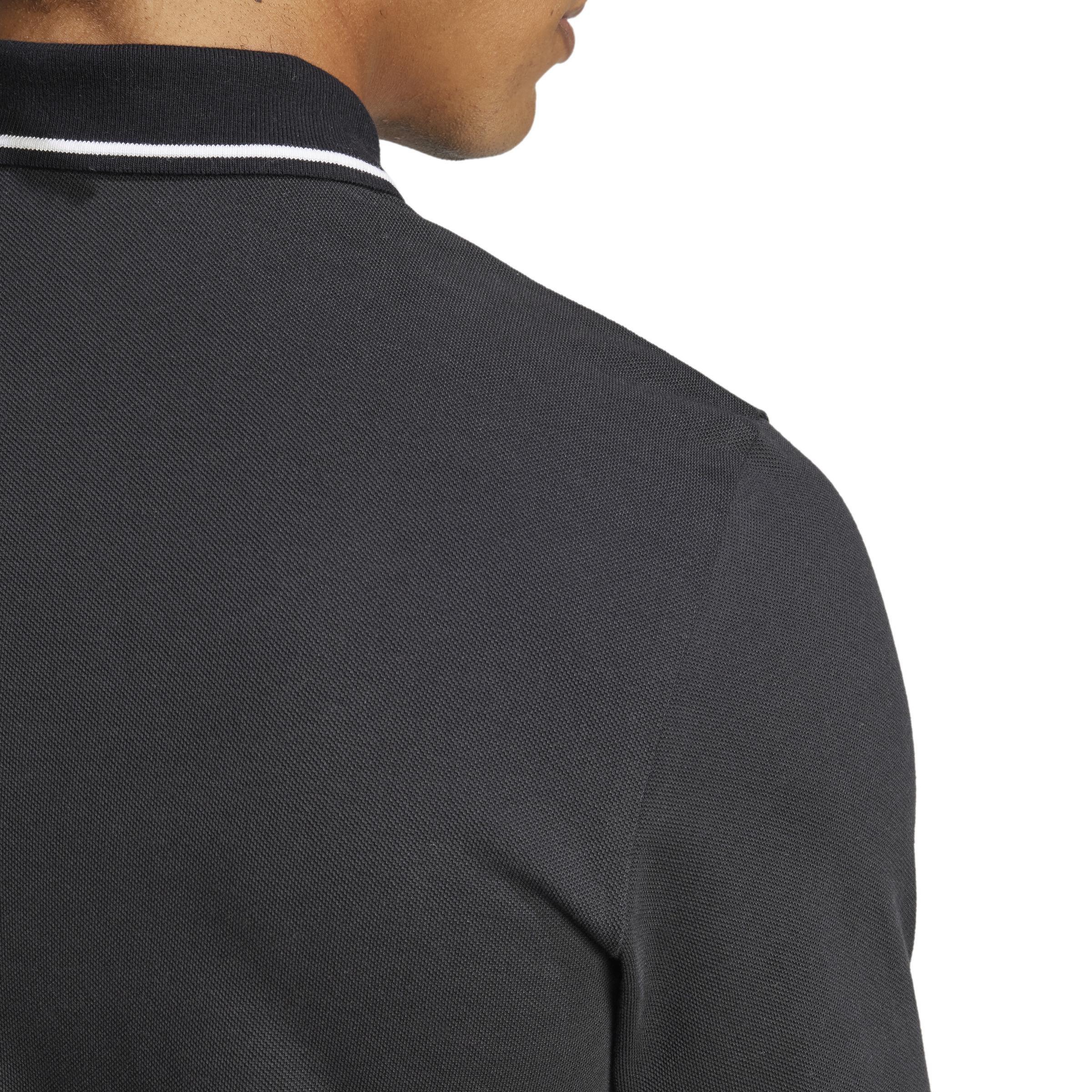 Essentials Small Logo Piqué Polo Shirt, Black, , large image number 2