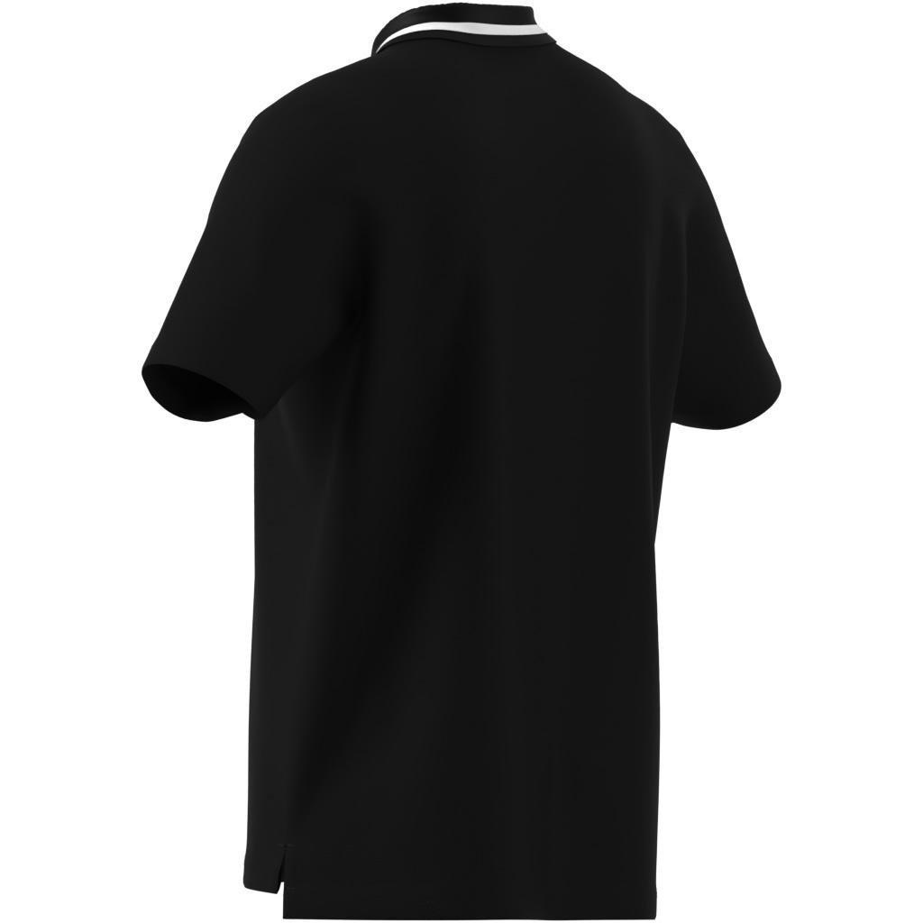 Essentials Small Logo Pique Polo Shirt, Black, A701_ONE, medium