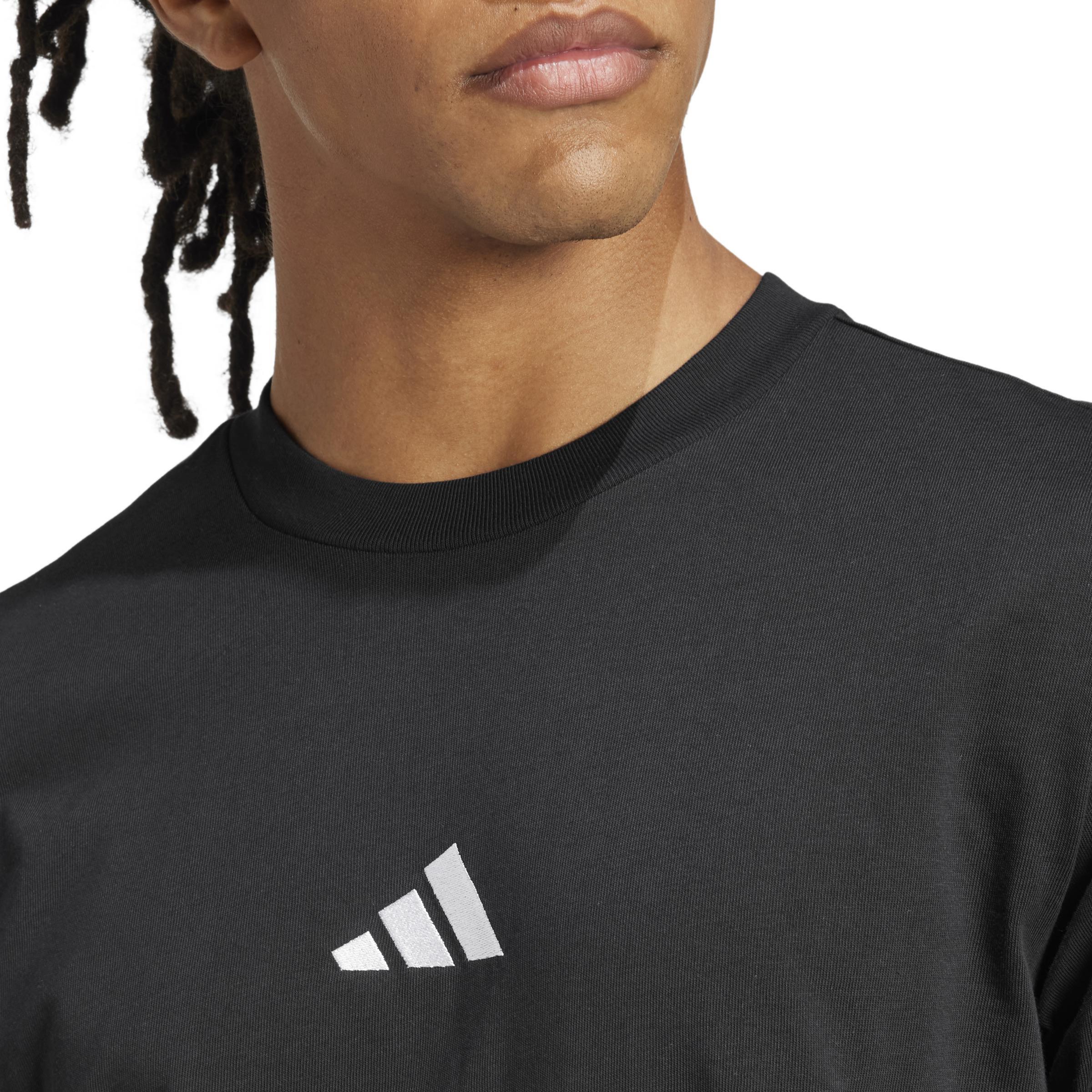 Essentials Small Logo Single Jersey T-Shirt, Black, , large image number 3