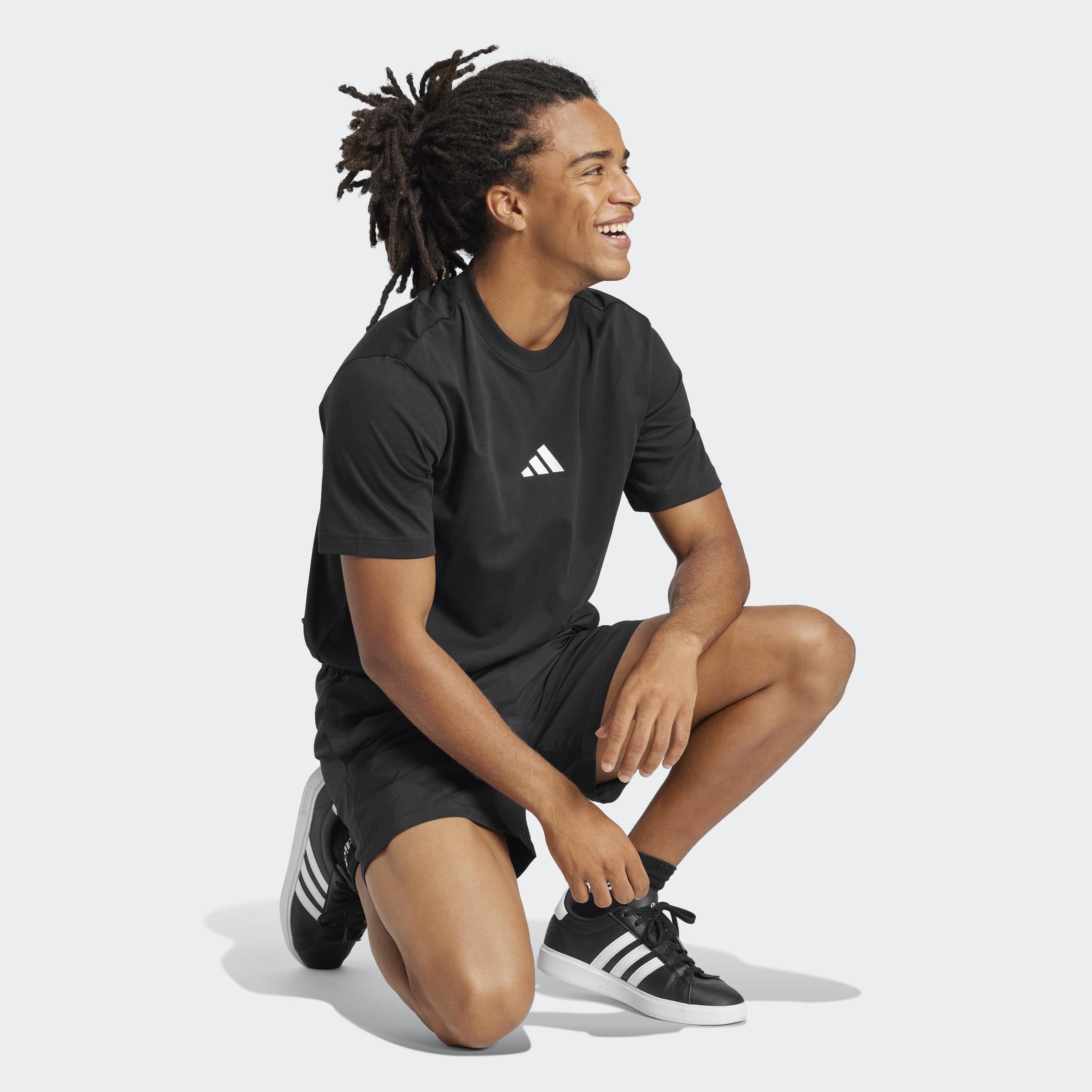 Essentials Small Logo Single Jersey T-Shirt, Black, A701_ONE, large image number 9