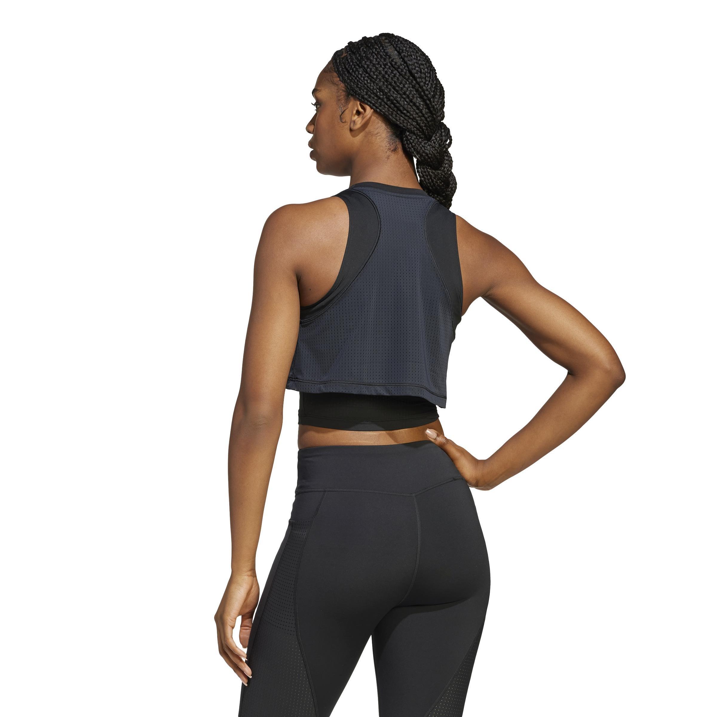 Cool Intensity 2-in-1 Workout Tank Top, Black, , large image number 1