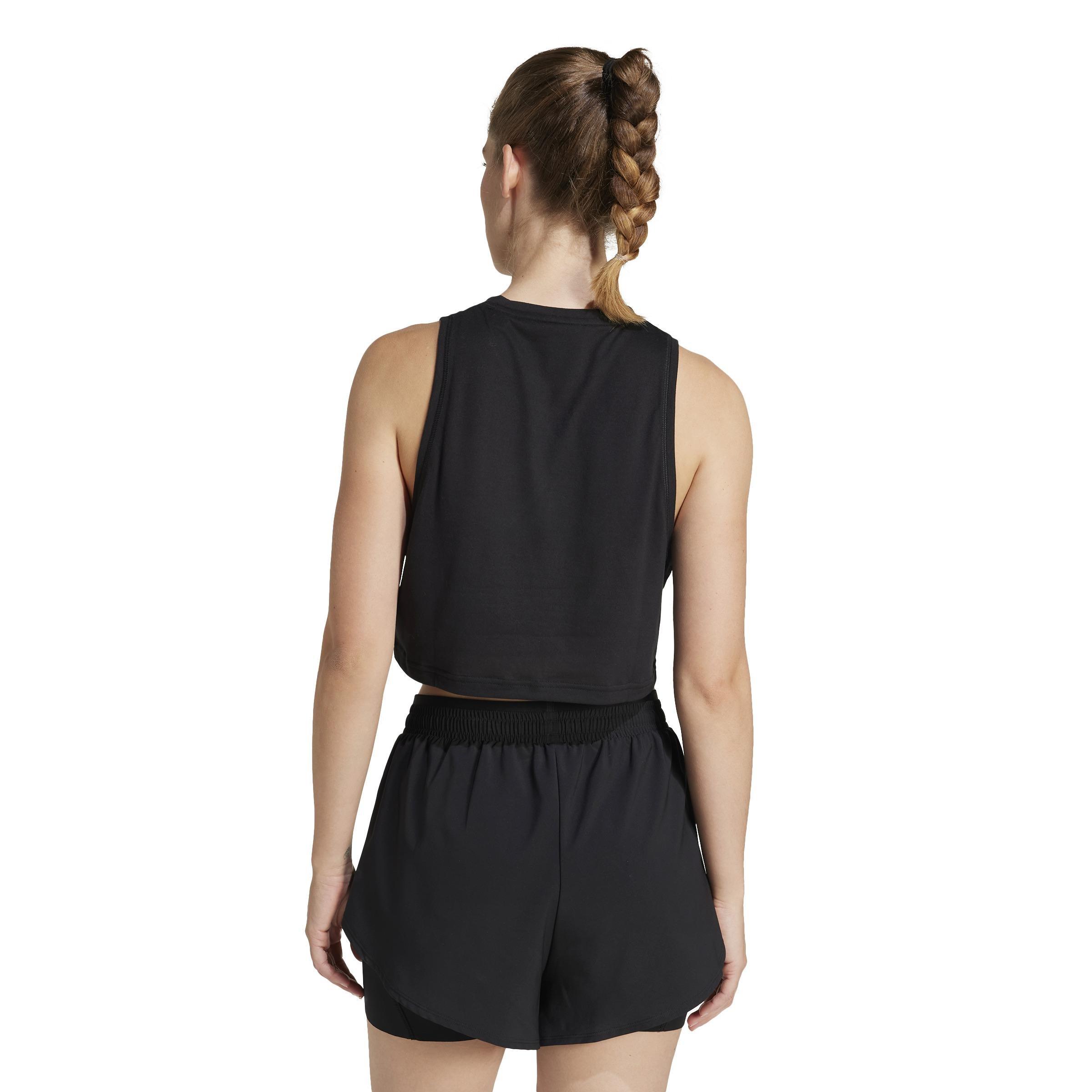 Train Essentials Boxy Workout Tank Top, Black, , large image number 1