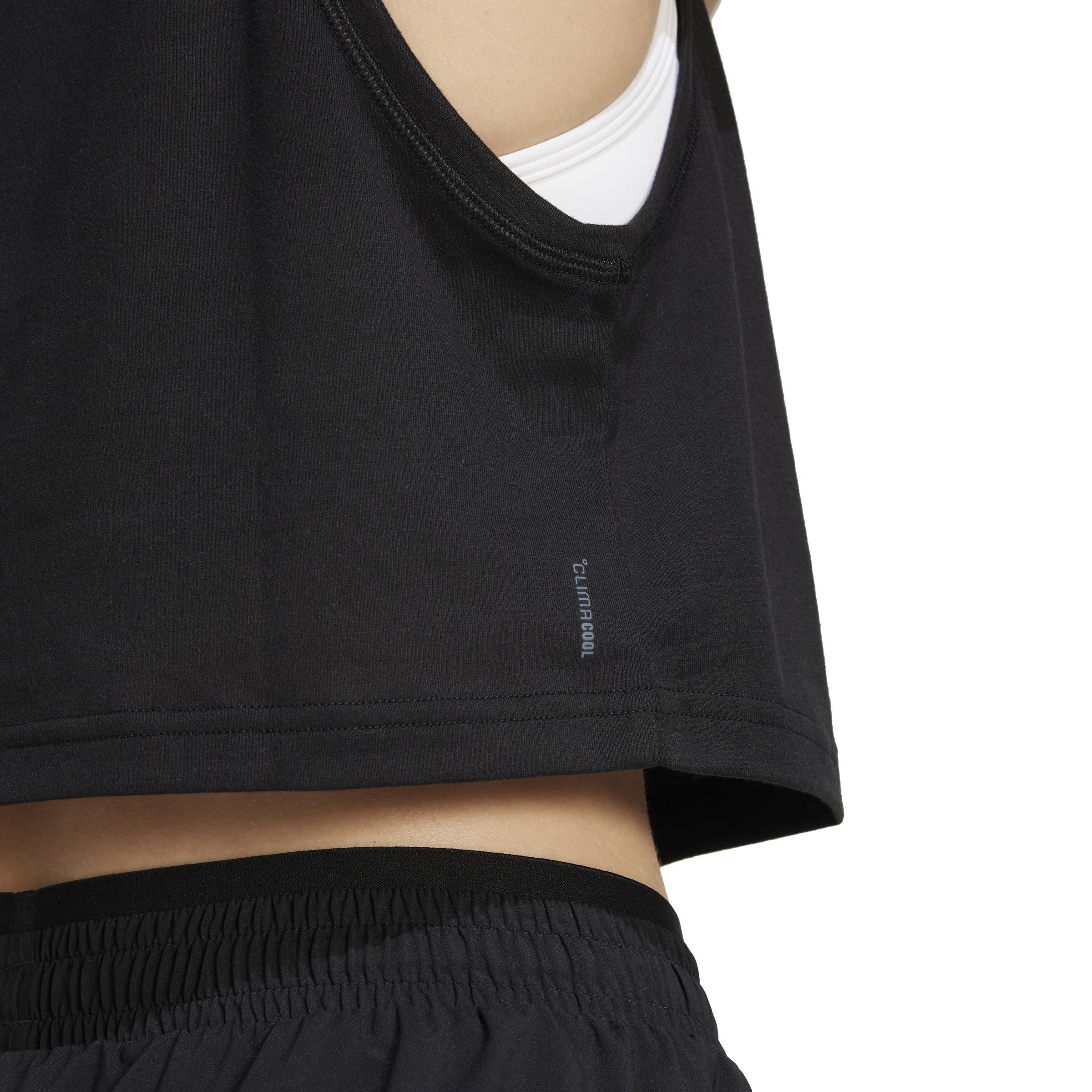 Train Essentials Boxy Workout Tank Top, Black, , large image number 3
