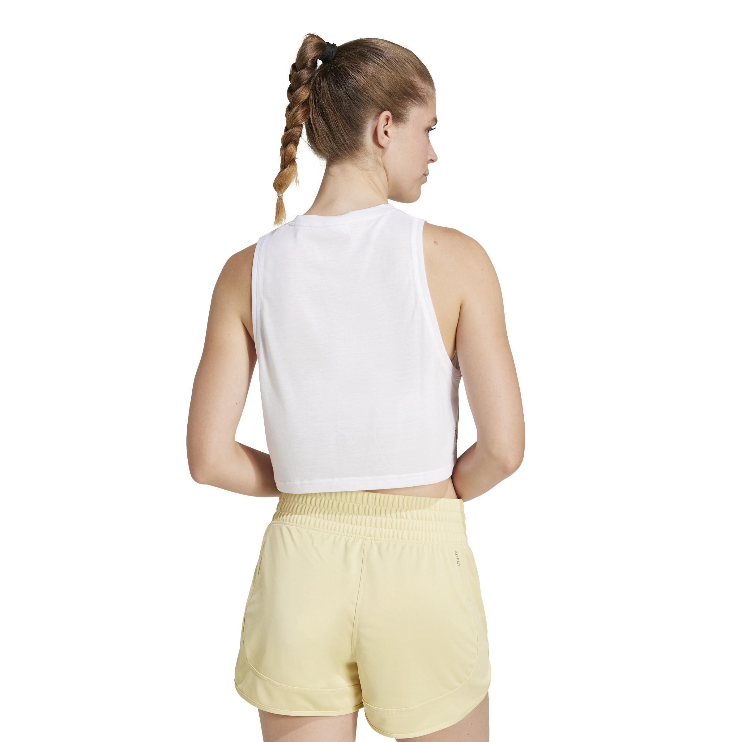 Train Essentials Boxy Workout Tank Top, White, , large image number 1