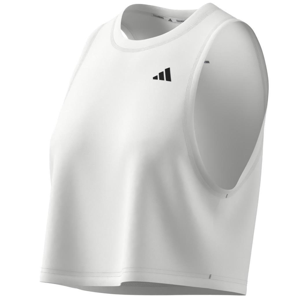 Train Essentials Boxy Workout Tank Top, White, , large image number 4