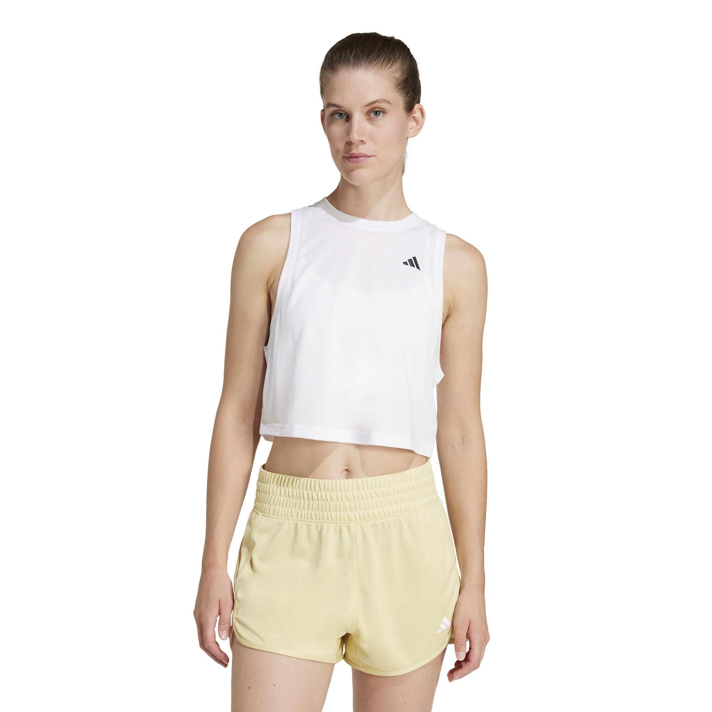 Train Essentials Boxy Workout Tank Top, White, , large image number 6