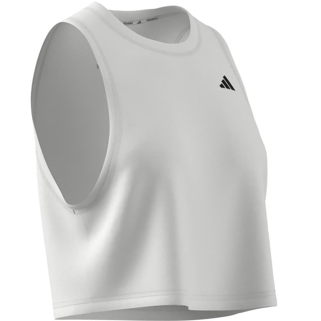 Train Essentials Boxy Workout Tank Top, White, , large image number 8