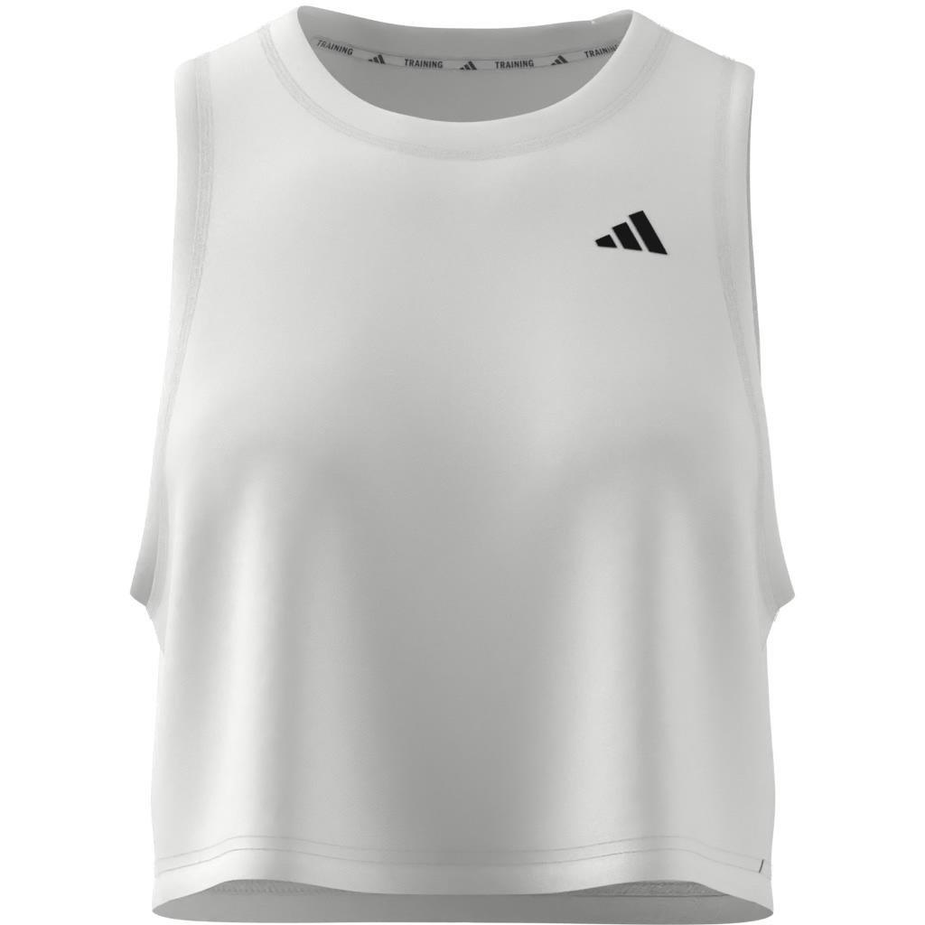 Train Essentials Boxy Workout Tank Top, White, A701_ONE, large image number 10