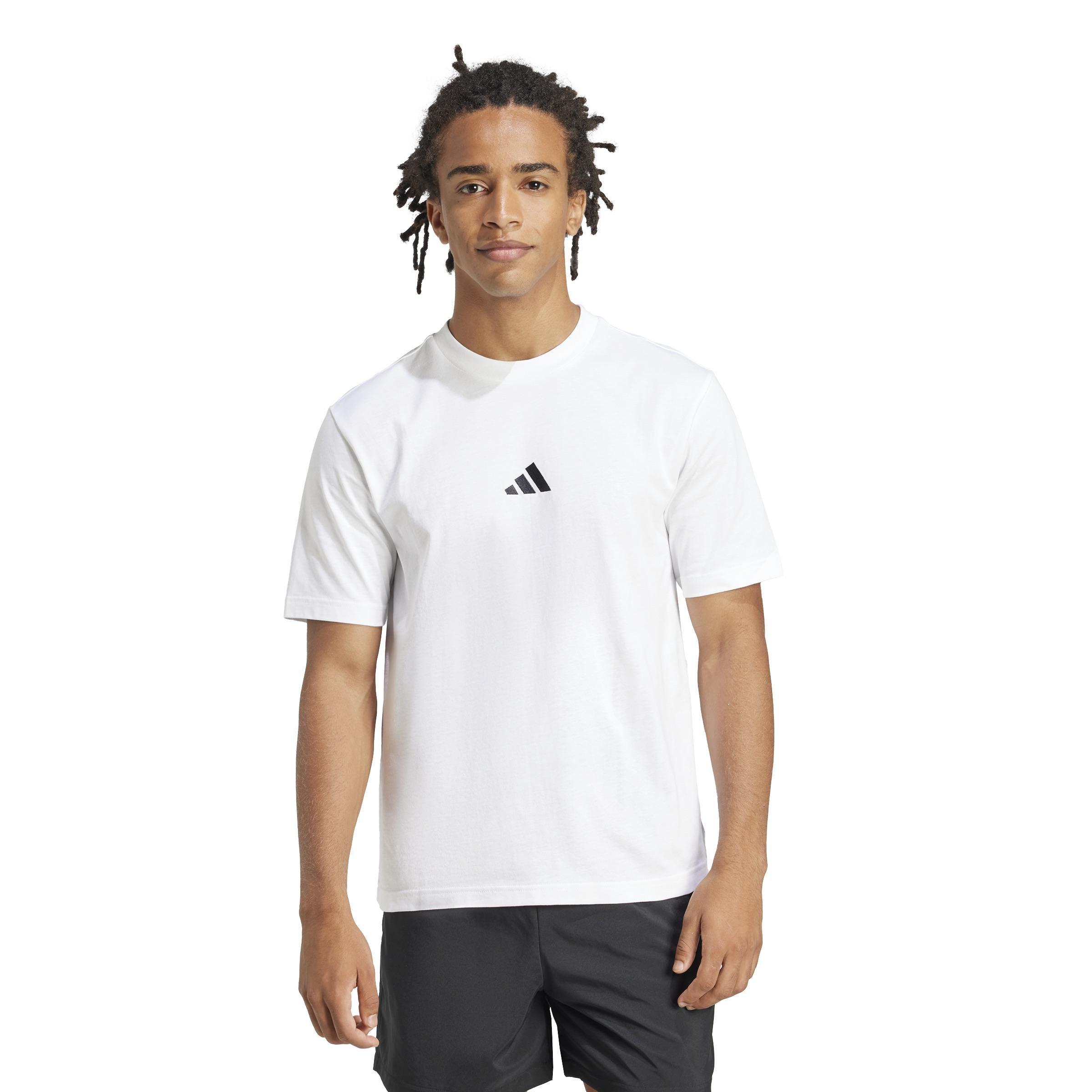 Essentials Small Logo Single Jersey T-Shirt, White, A701_ONE, large image number 5