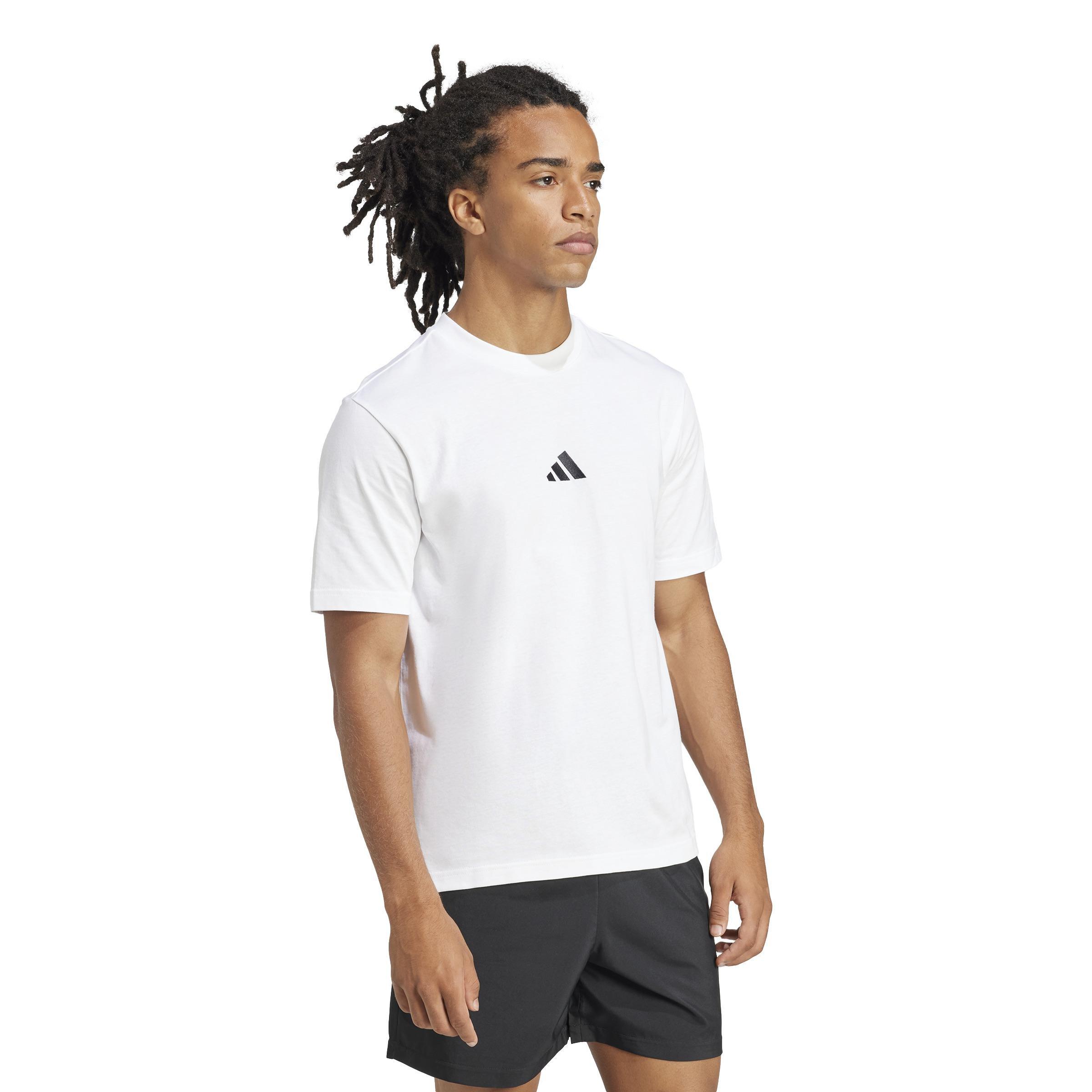 Essentials Small Logo Single Jersey T-Shirt, White, , large image number 8
