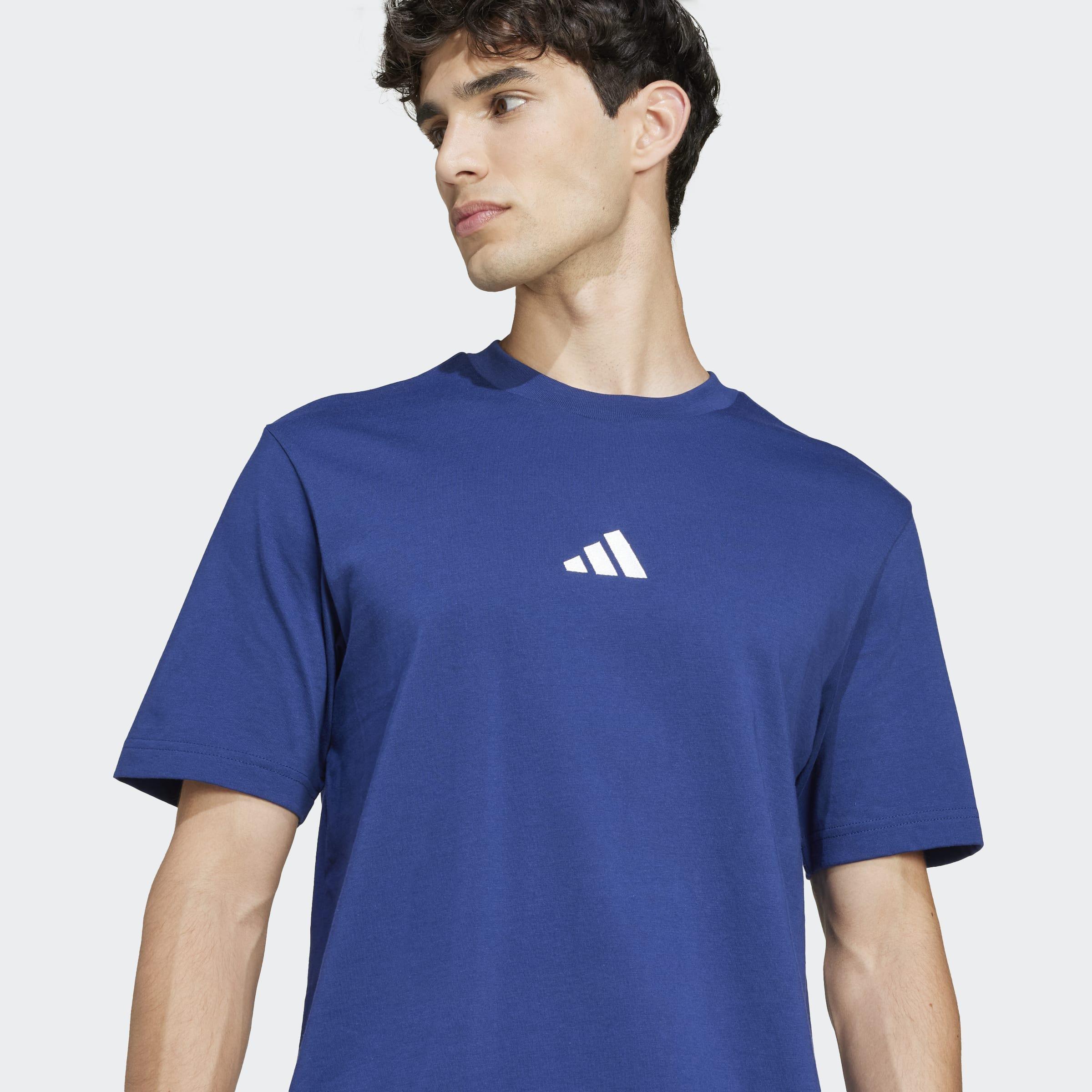 Essentials Small Logo Single Jersey T-Shirt, Blue, A701_ONE, large image number 2