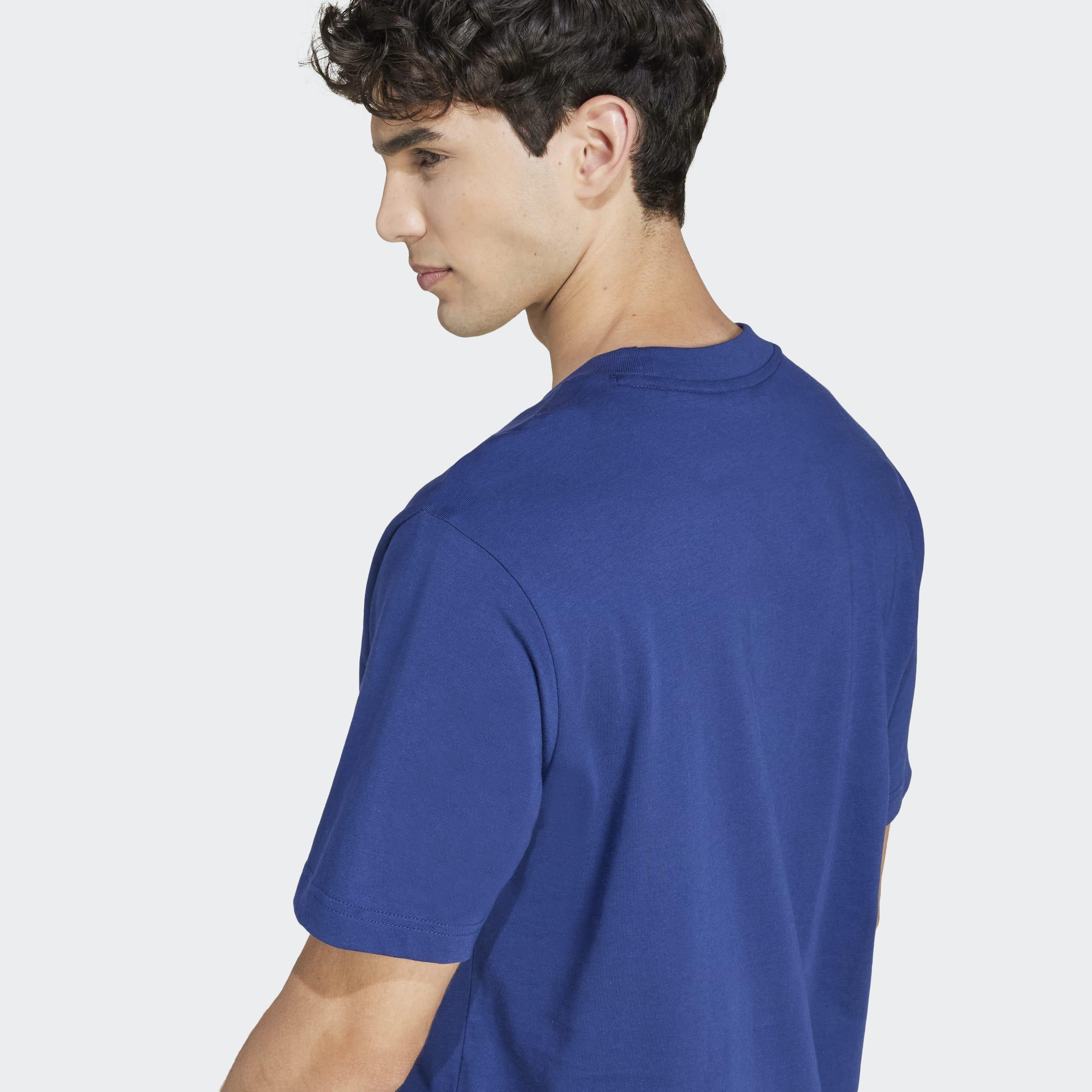 Essentials Small Logo Single Jersey T-Shirt, Blue, A701_ONE, large image number 3
