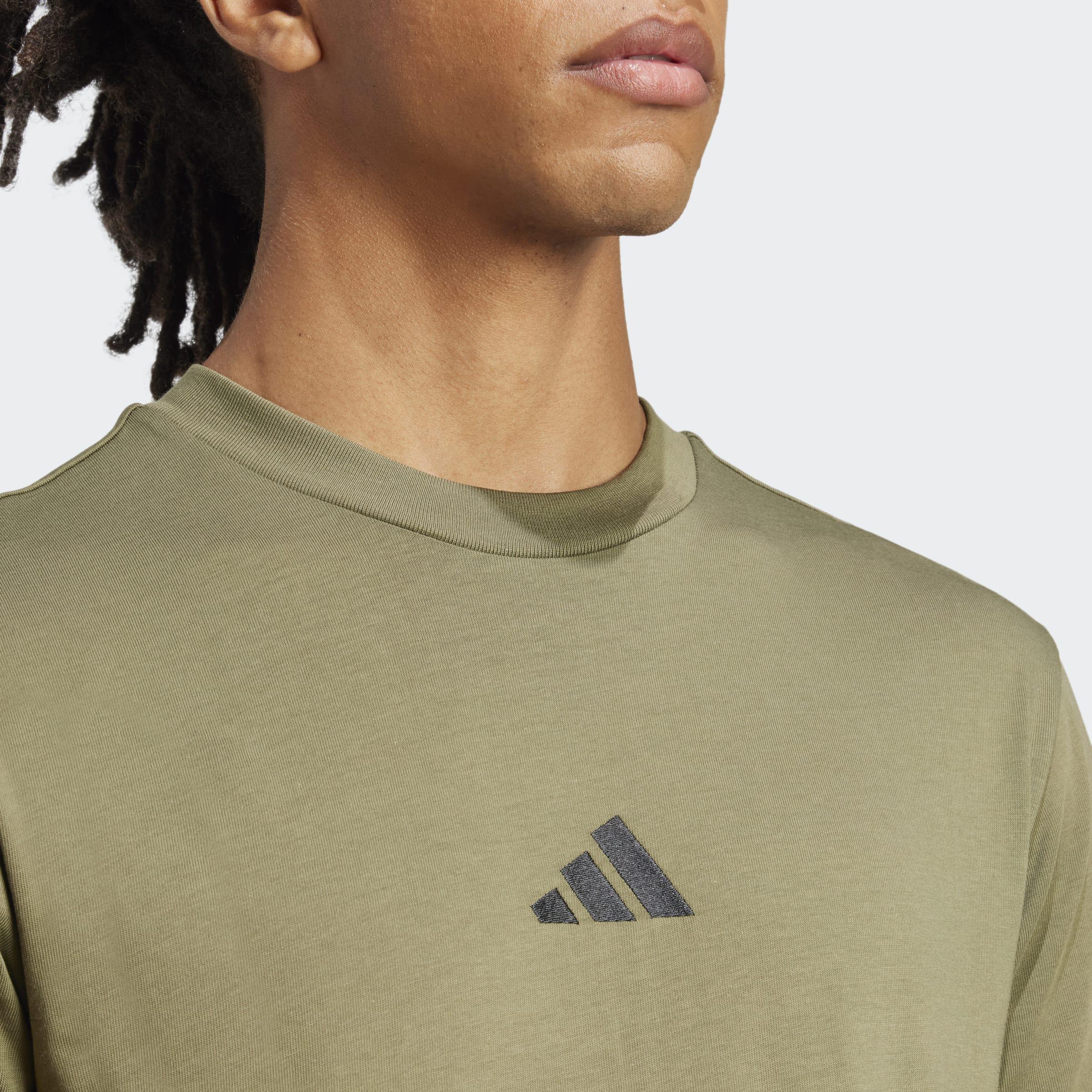 Essentials Small Logo Single Jersey T-Shirt, Green, A701_ONE, large image number 3