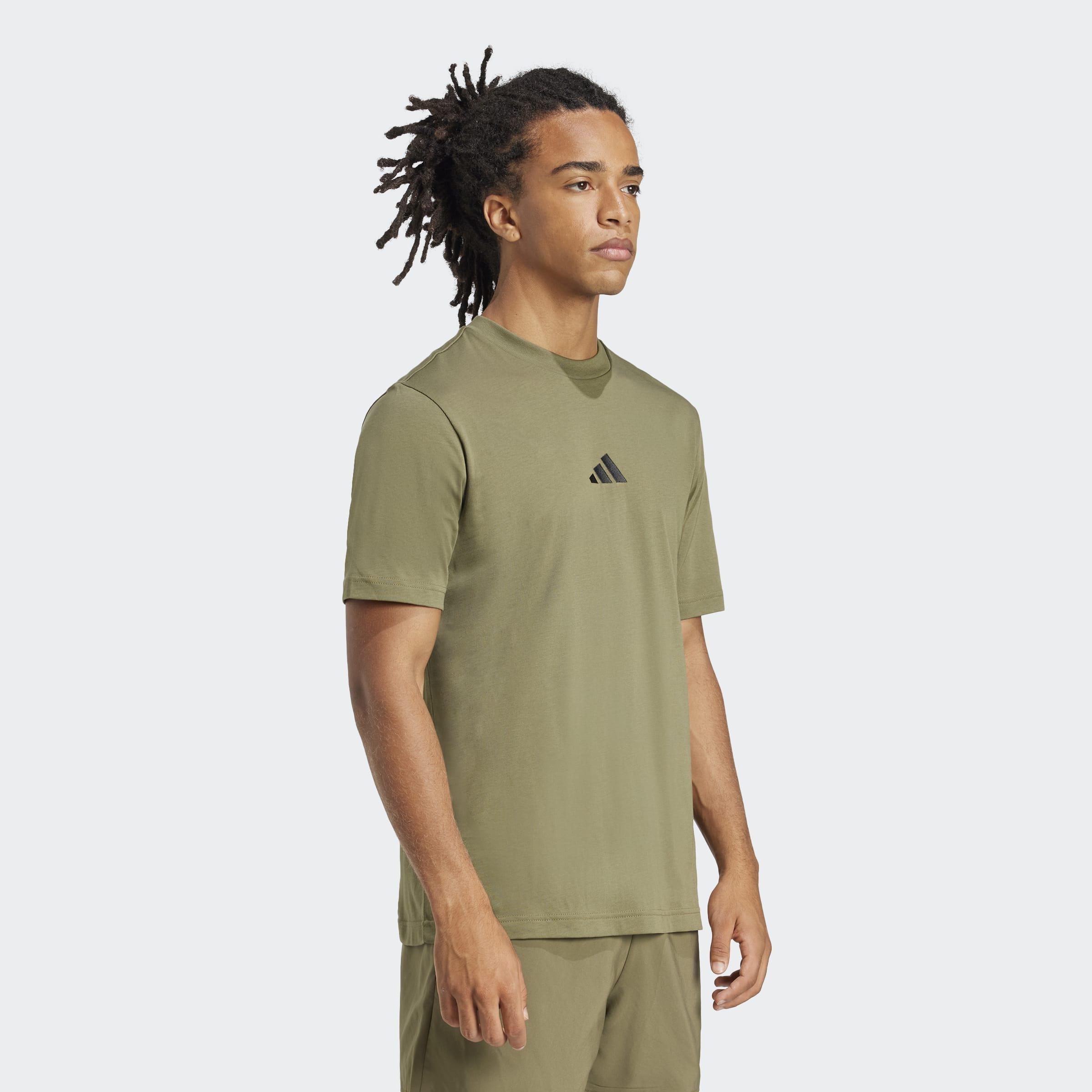 Essentials Small Logo Single Jersey T-Shirt, Green, A701_ONE, large image number 5