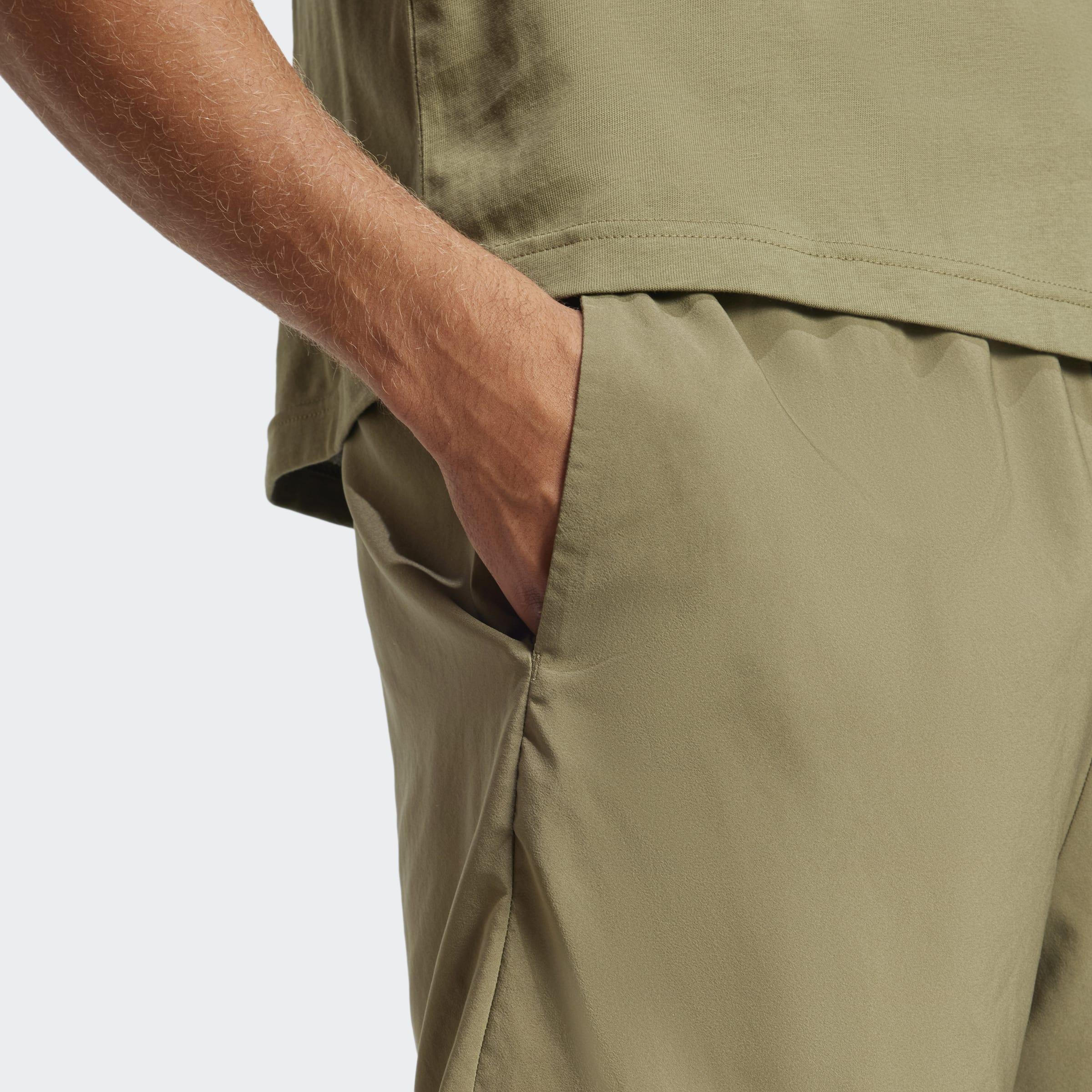 Essentials Small Logo Chelsea Shorts, Green, A701_ONE, medium