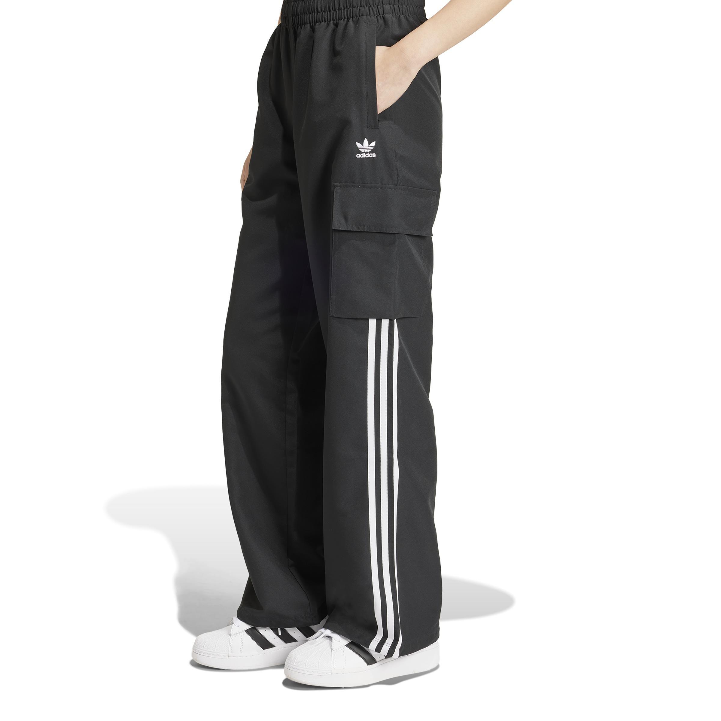 Adicolor 3-Stripes Cargo Tracksuit Bottoms, Black, A701_ONE, large image number 1